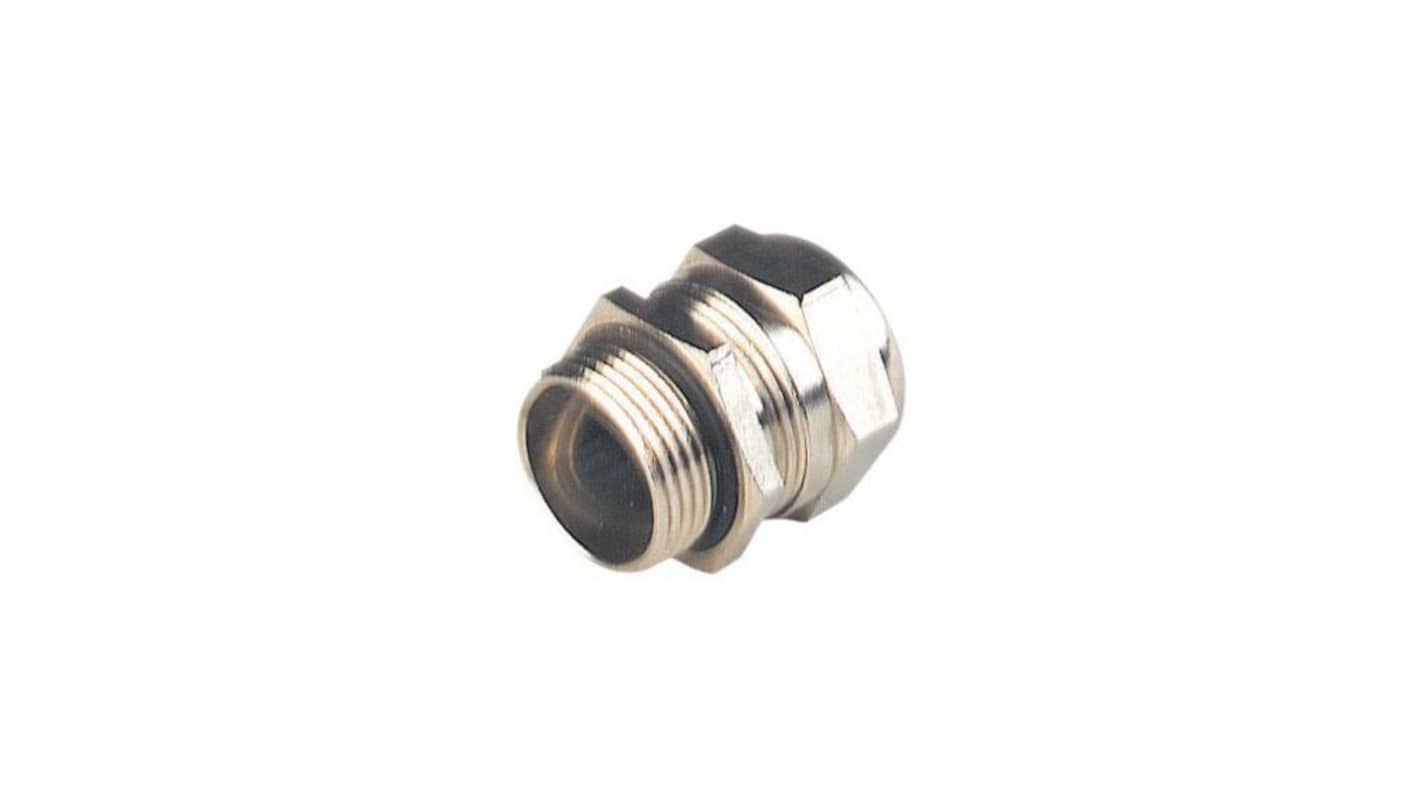 Hirschmann N6R-42 Series Silver Cable Gland, PG13.5mm Thread, 12mm min., 15mm max., IP65