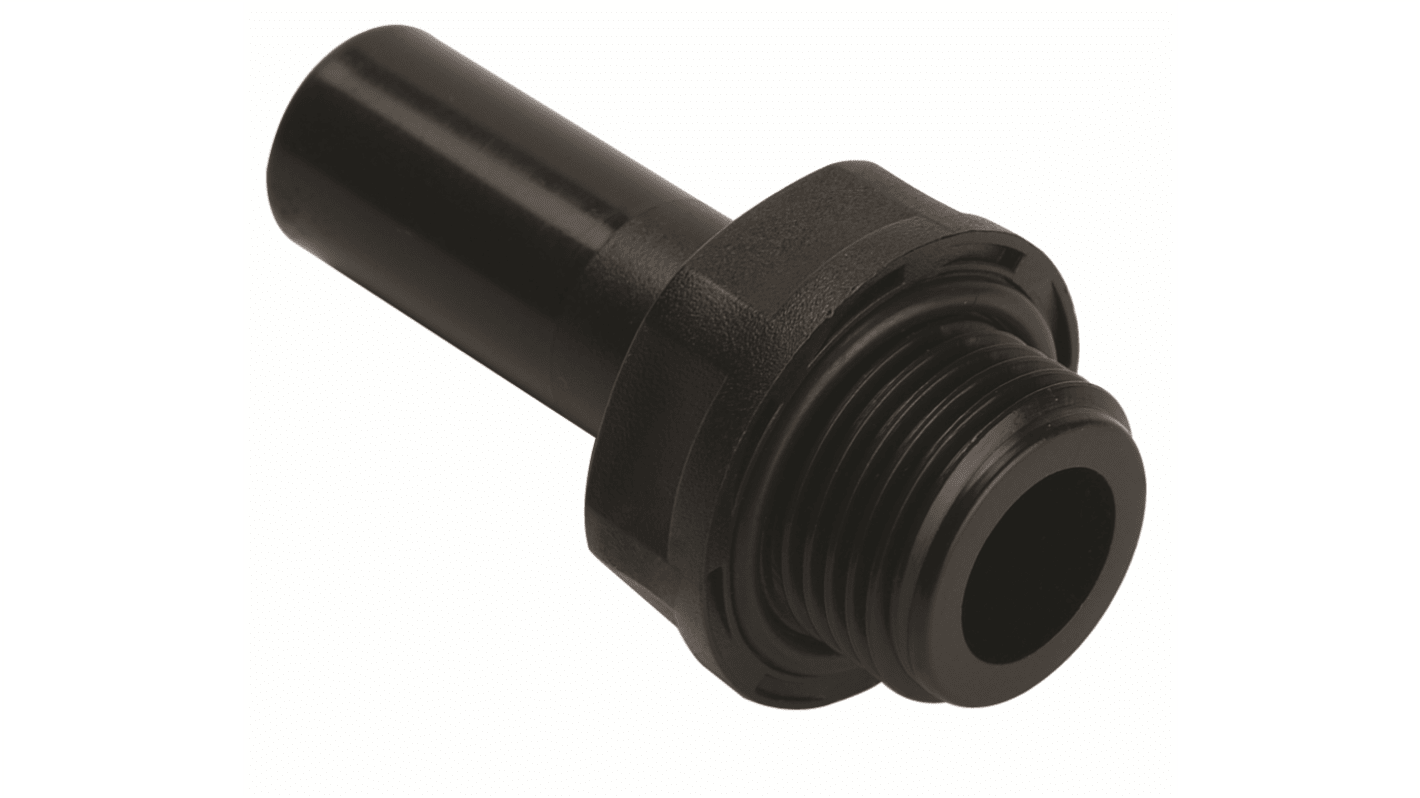 RS PRO Straight Threaded Adaptor, Push In 10 mm to G 3/8, Threaded Connection Style