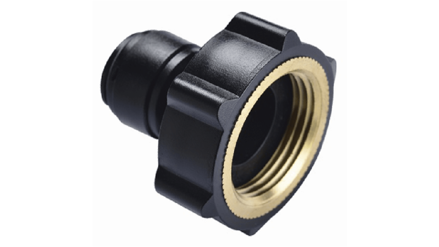 RS PRO Straight Threaded Adaptor, Push In 6 mm to G 3/4, Push-in Connection Style