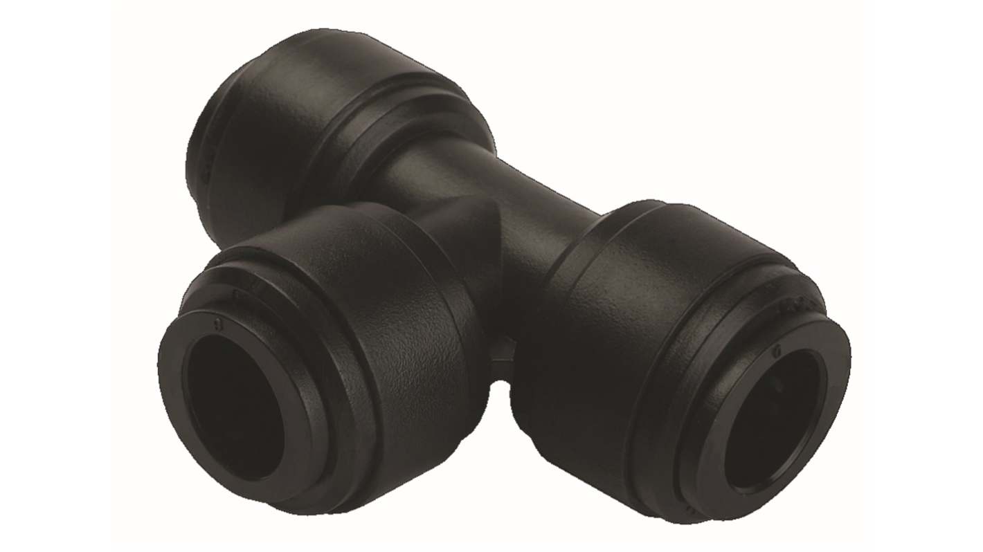 RS PRO Tee Tube-to-Tube Adaptor, Push In 10 mm to Push In 6 mm, Push-in Connection Style