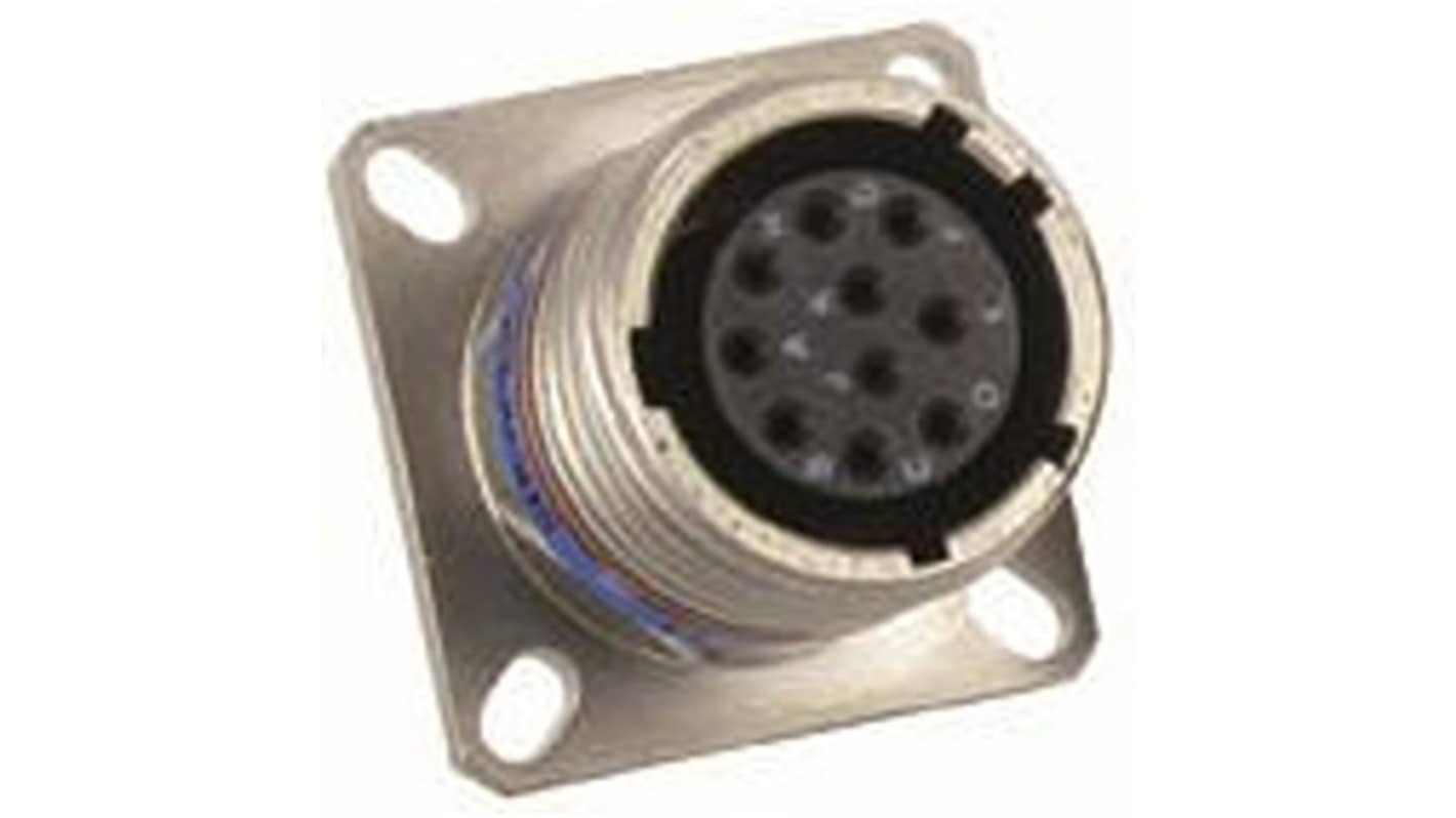 Amphenol Limited, D38999 5 Way Wall Mount MIL Spec Circular Connector ReceptacleNickel, Socket Contacts,Shell Size 15,