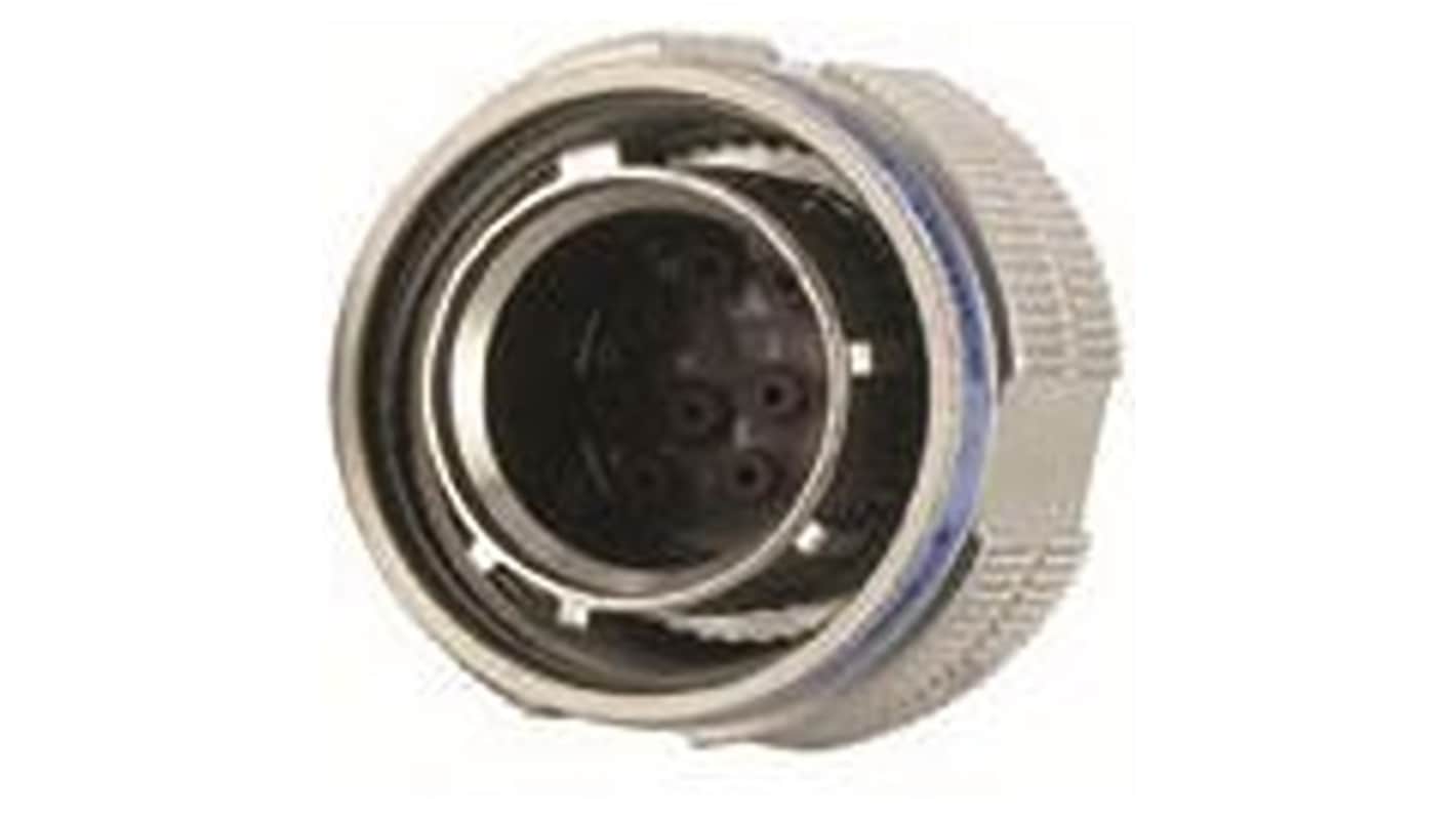 Amphenol Limited, D38999 5 Way Plug-In MIL Spec Circular Connector PlugNickel, Socket Contacts,Shell Size 15, Threaded,