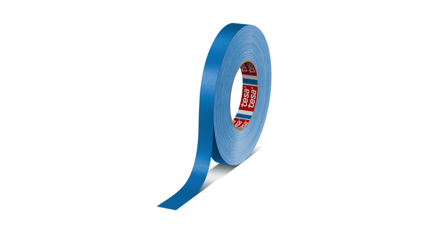 Tesa 04651-00514-00 Cloth Tape, 50m x 19mm, Yellow, Acrylic Coated Finish