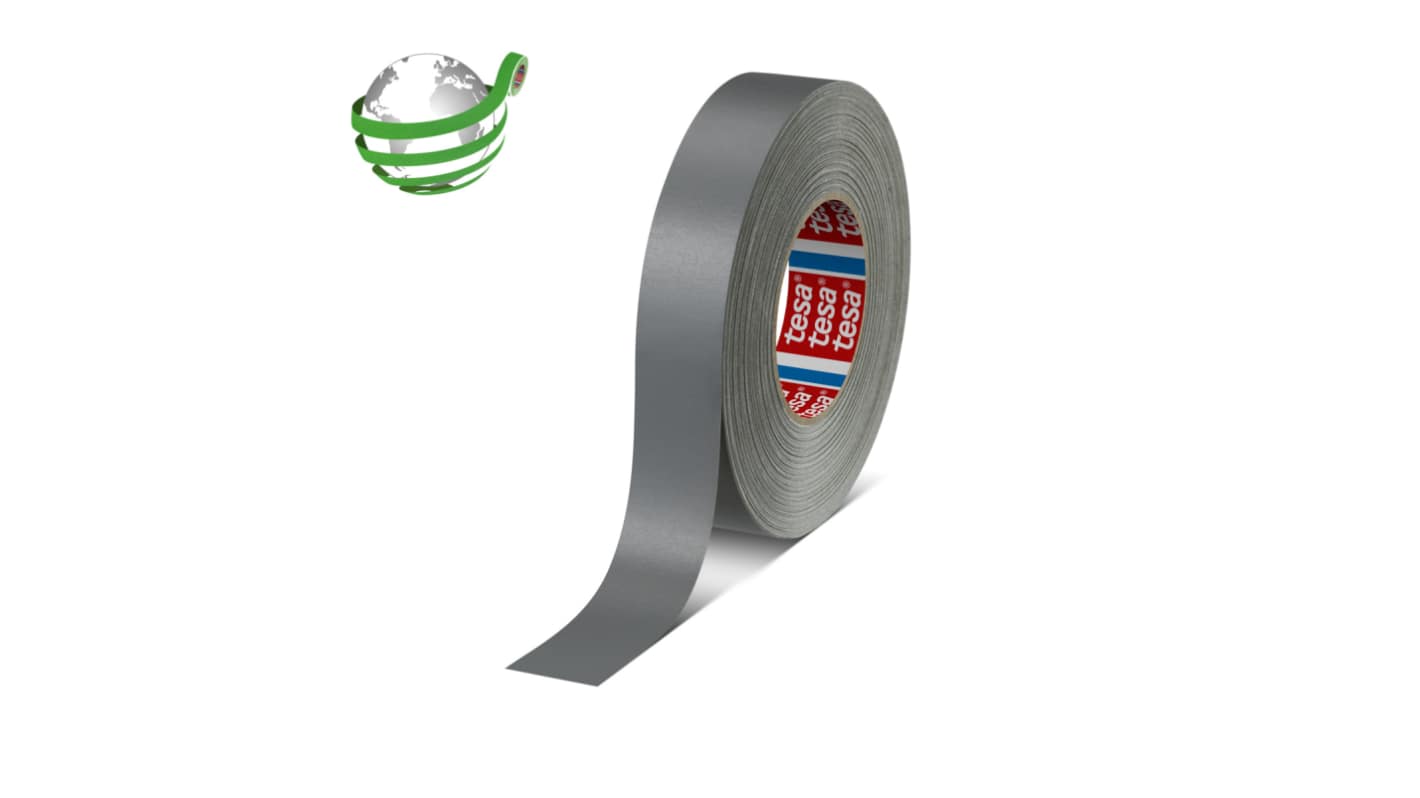 Tesa 04651-00536-00 Cloth Tape, 50m x 30mm, Yellow, Acrylic Coated Finish