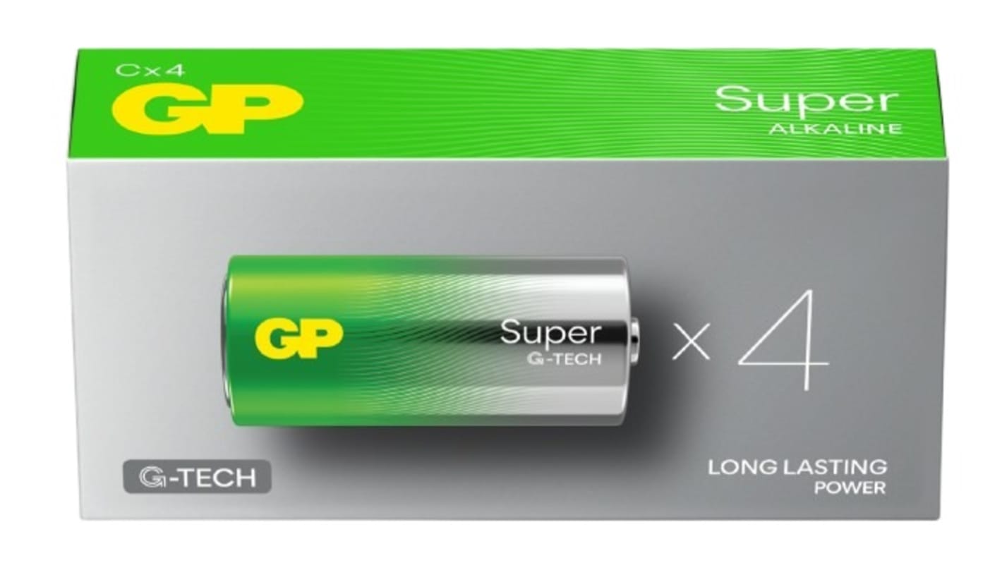 Gp Batteries 1.5V碱性二氧化锰2号电池, GP14A