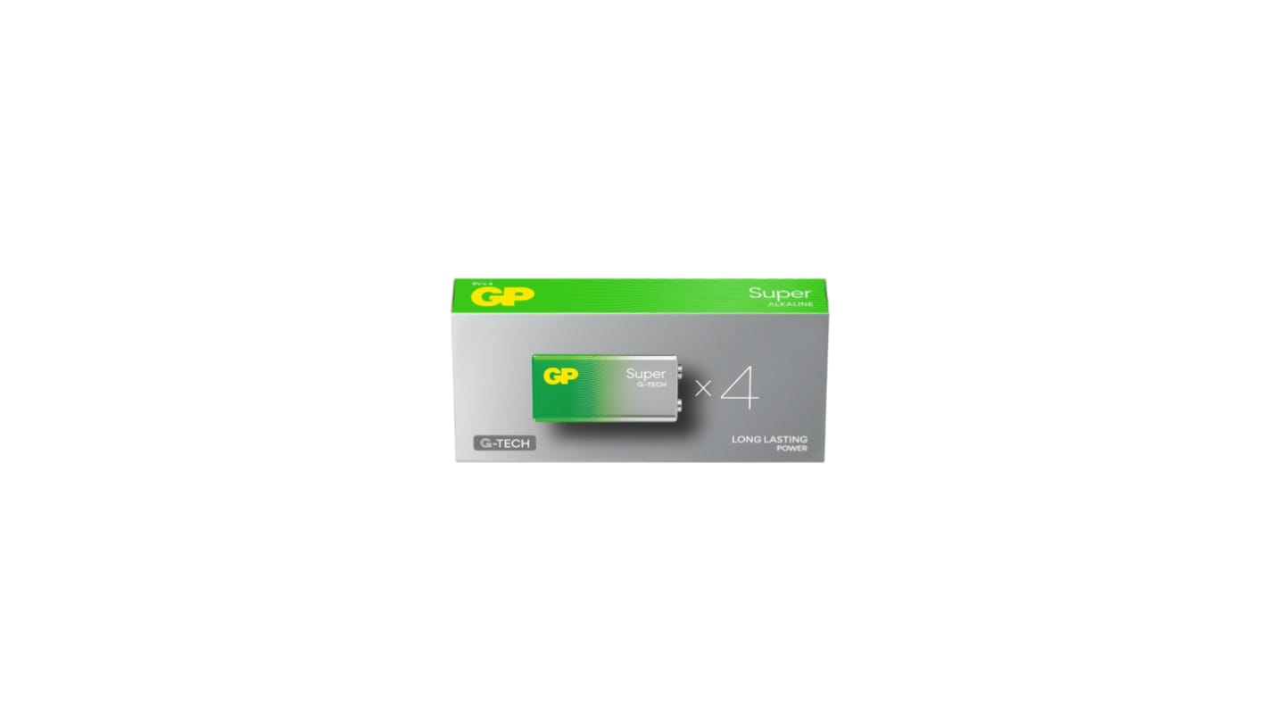 Gp Batteries GP Batteries Super Alkaline Alkaline Manganese Dioxide 9V Batteries 9V
