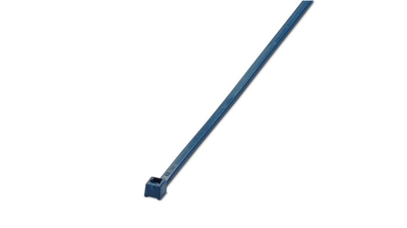 Phoenix Contact Cable Ties, Standard, 200mm x 3.5 mm, Blue Polyamide, Pk-100