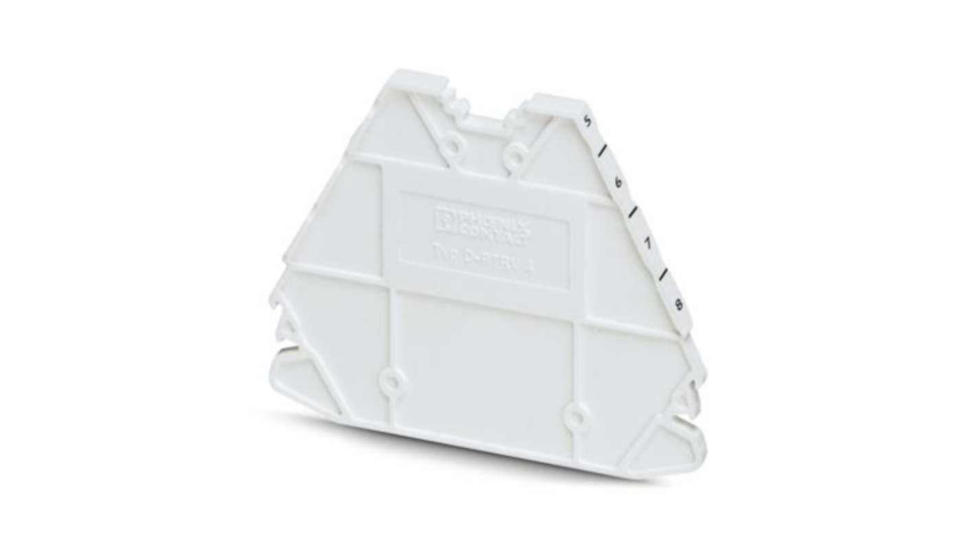 Phoenix Contact End Cover for Use with Terminal Block