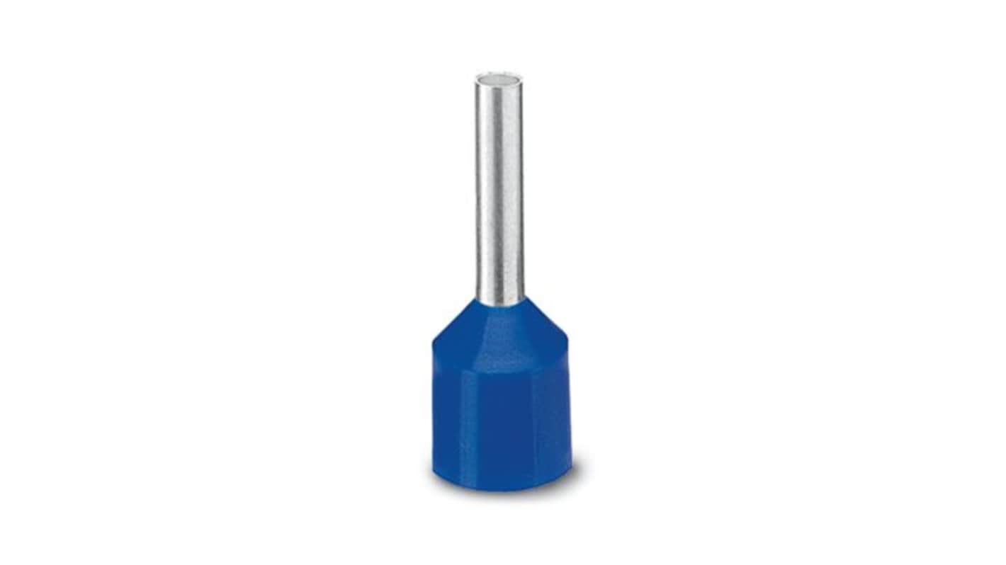 Phoenix Contact Insulated Ferrule, 12mm Pin Length, 2.3mm Pin Diameter, Blue