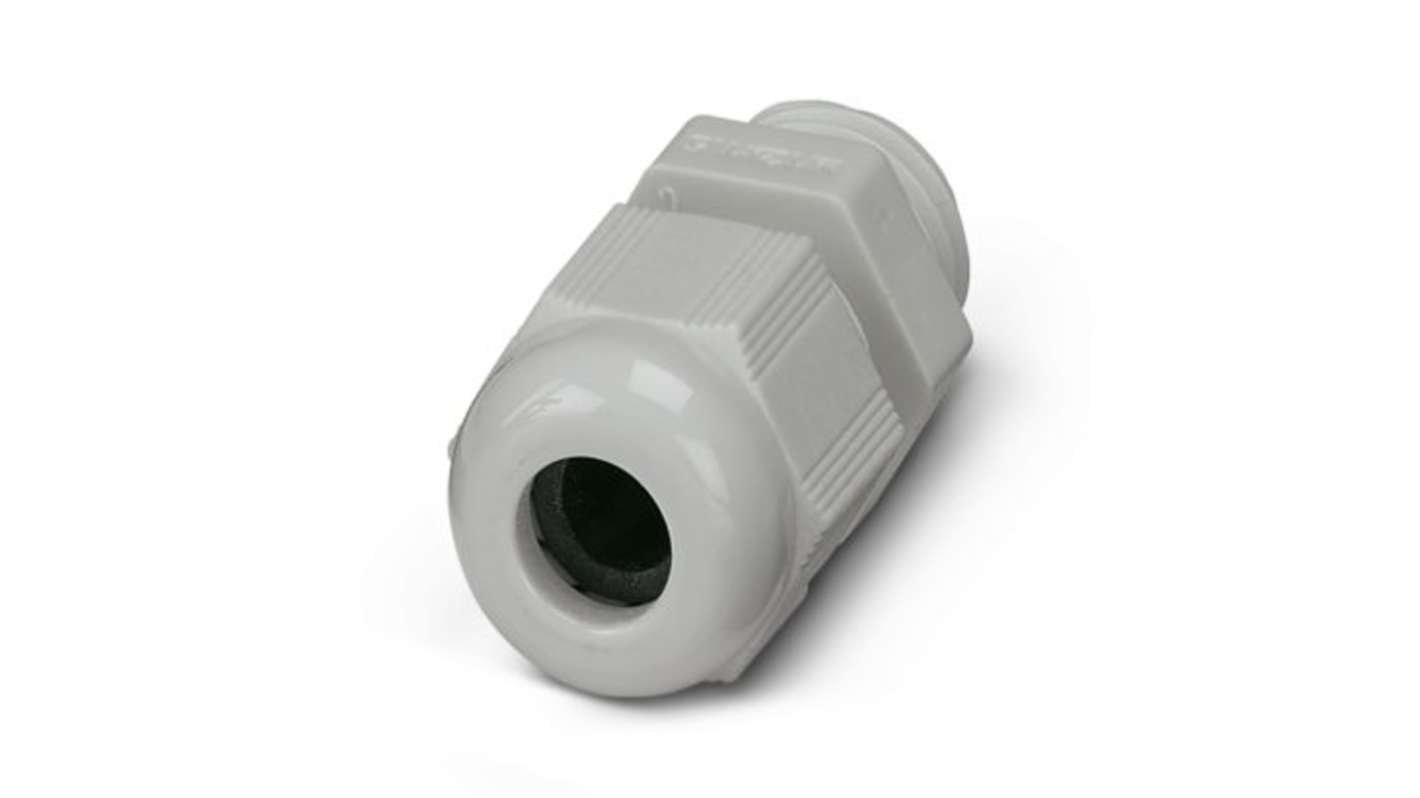 Phoenix Contact Light Grey Polyamide Cable Gland, M12 Thread, 3mm min., 6.5mm max., IP66, IP68