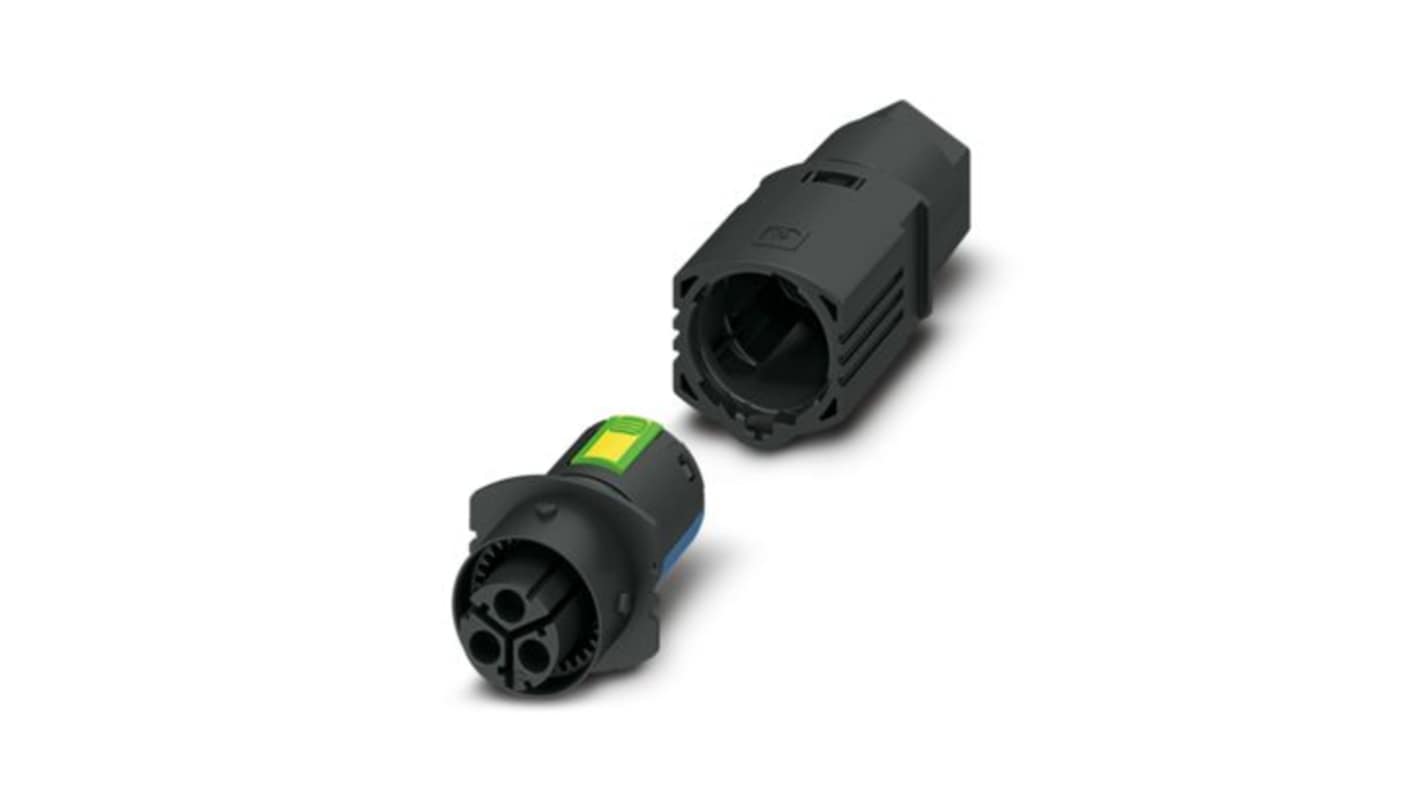 Phoenix Contact Industrial Circular Connectors, 3 Contacts, Cable Mount, Socket, Female, IP65, IP67, IP69K, IPD Series