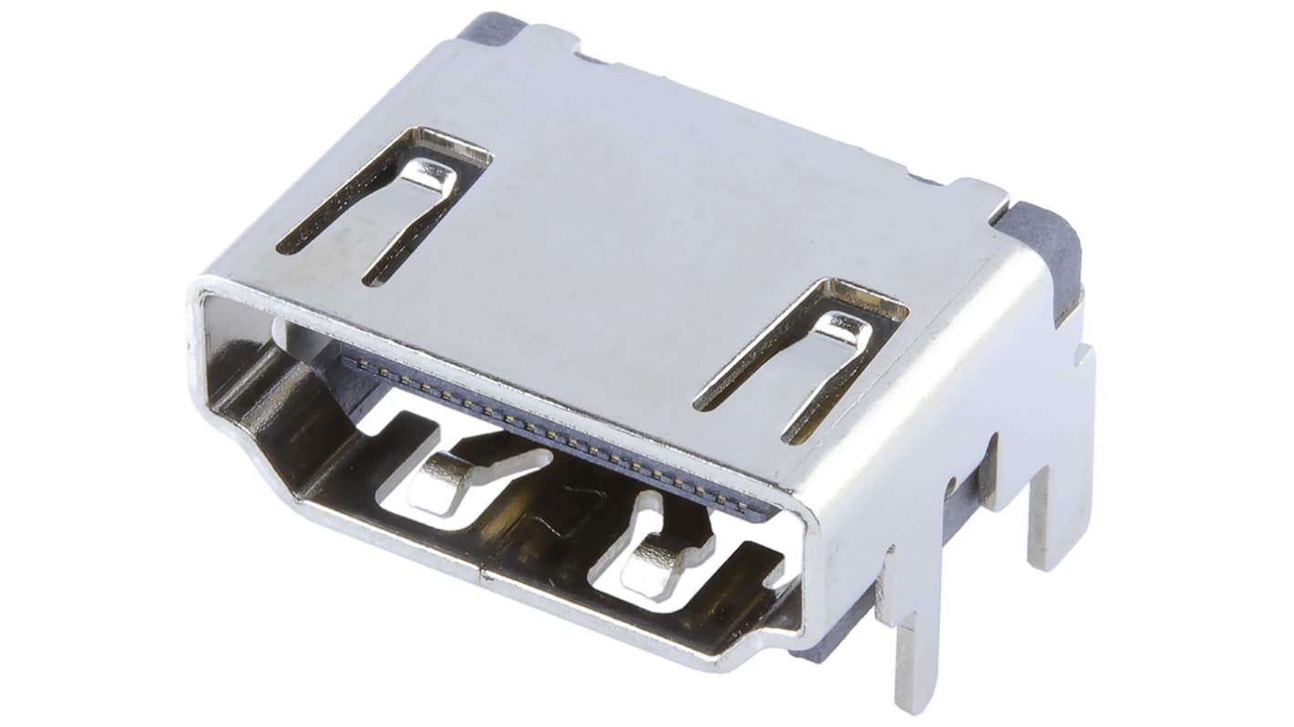 Molex 19 Way Receptacle Right Angle HDMI Connector 40 V