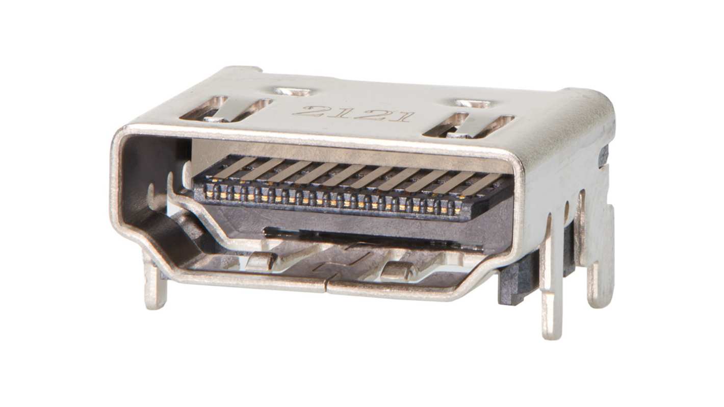 Molex 19 Way Receptacle Right Angle HDMI Connector 40 V