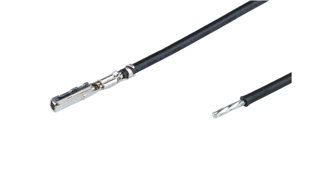 Molex 1 Way Female Crimped Terminal to 1 Way Male Crimped Terminal Wire to Board Cable Assembly, 450mm