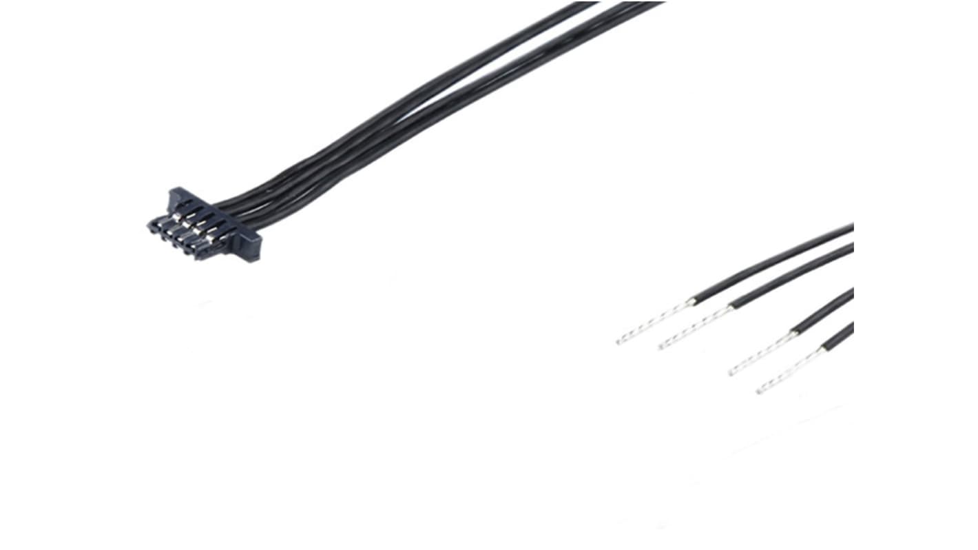 Molex 6 Way Female Crimped Terminal to 6 Way Male Pigtail Wire to Board Cable Assembly, 150mm