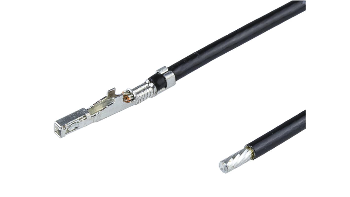Molex 1 Way Female Crimped Terminal to 1 Way Male Crimped Terminal Wire to Board Cable Assembly, 300mm