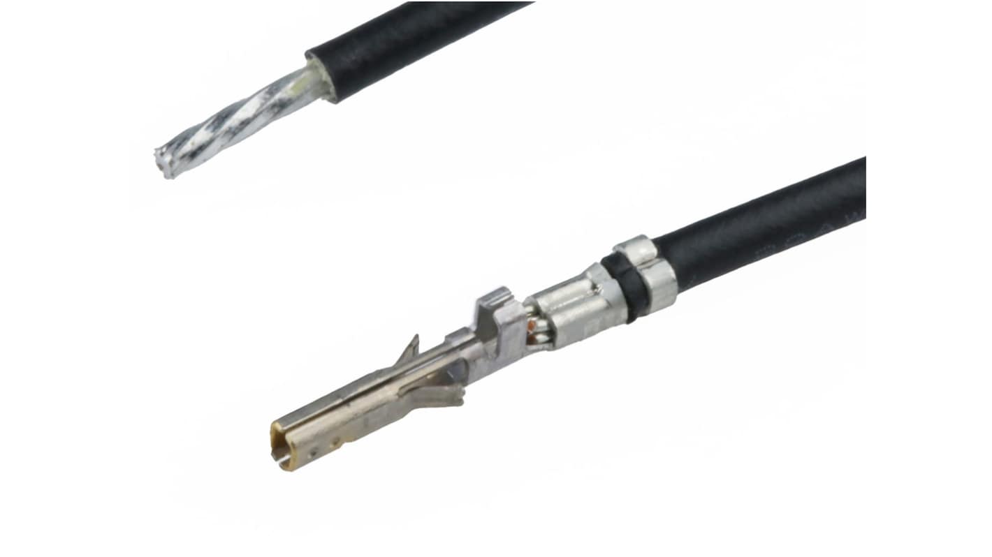 Molex Female Micro-Fit to Male Pigtail Pre-Crimped Lead, 300mm, 20AWG, Black