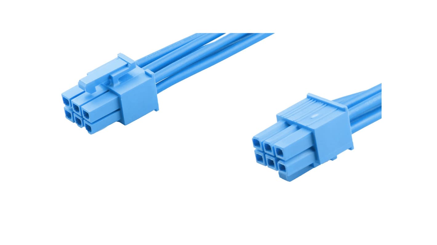 Molex 6 Way Female Crimped Terminal to 6 Way Female Crimped Terminal Wire to Board Cable Assembly, 150mm