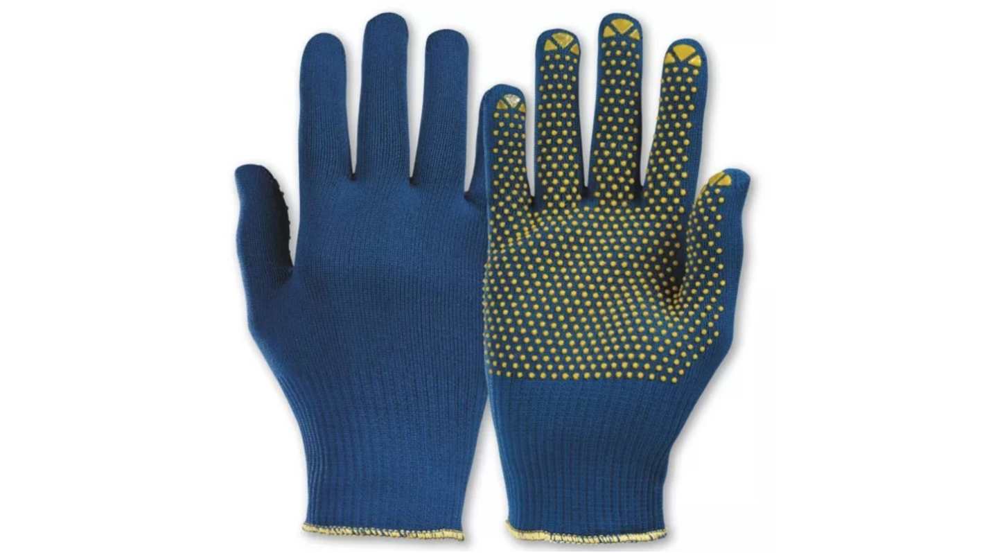Honeywell Safety PolyTRIX BN Blue, Yellow Polyamide Cut Resistant Work Gloves, Size 9