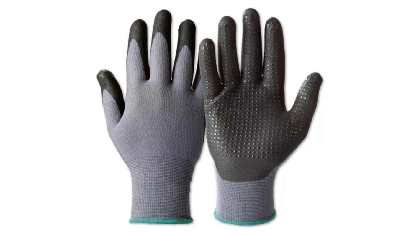 Honeywell Safety GemoMech Black, Grey Polyamide Mechanical Protection Work Gloves, Size 11, Nitrile Foam Coating