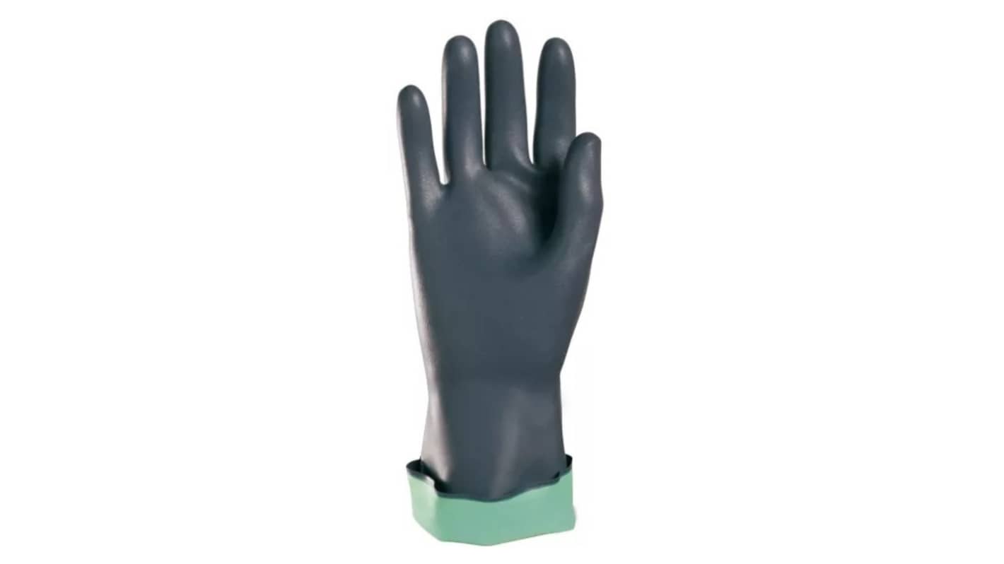 Honeywell Safety Nitopren Dark Grey Chloroprene Chemical Resistant Work Gloves, Size 10