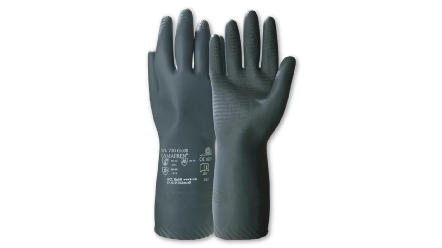 Honeywell Safety Camapren Black Chloroprene Oil Grip, Oil Repellent Work Gloves, Size 9