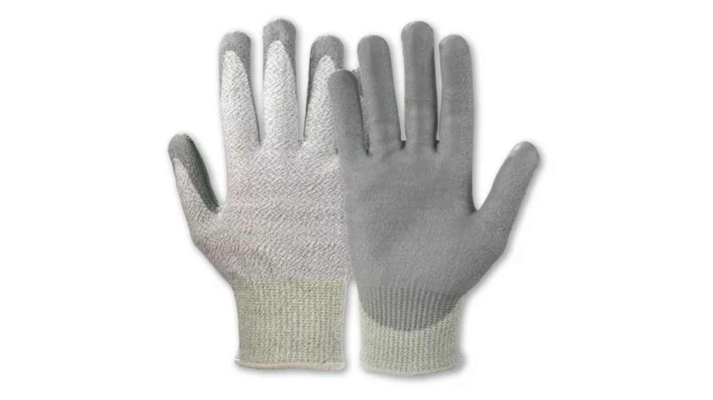 Honeywell Safety Waredex Work Grey Polyamide Cut Resistant Work Gloves, Size 6, Polyurethane Coating