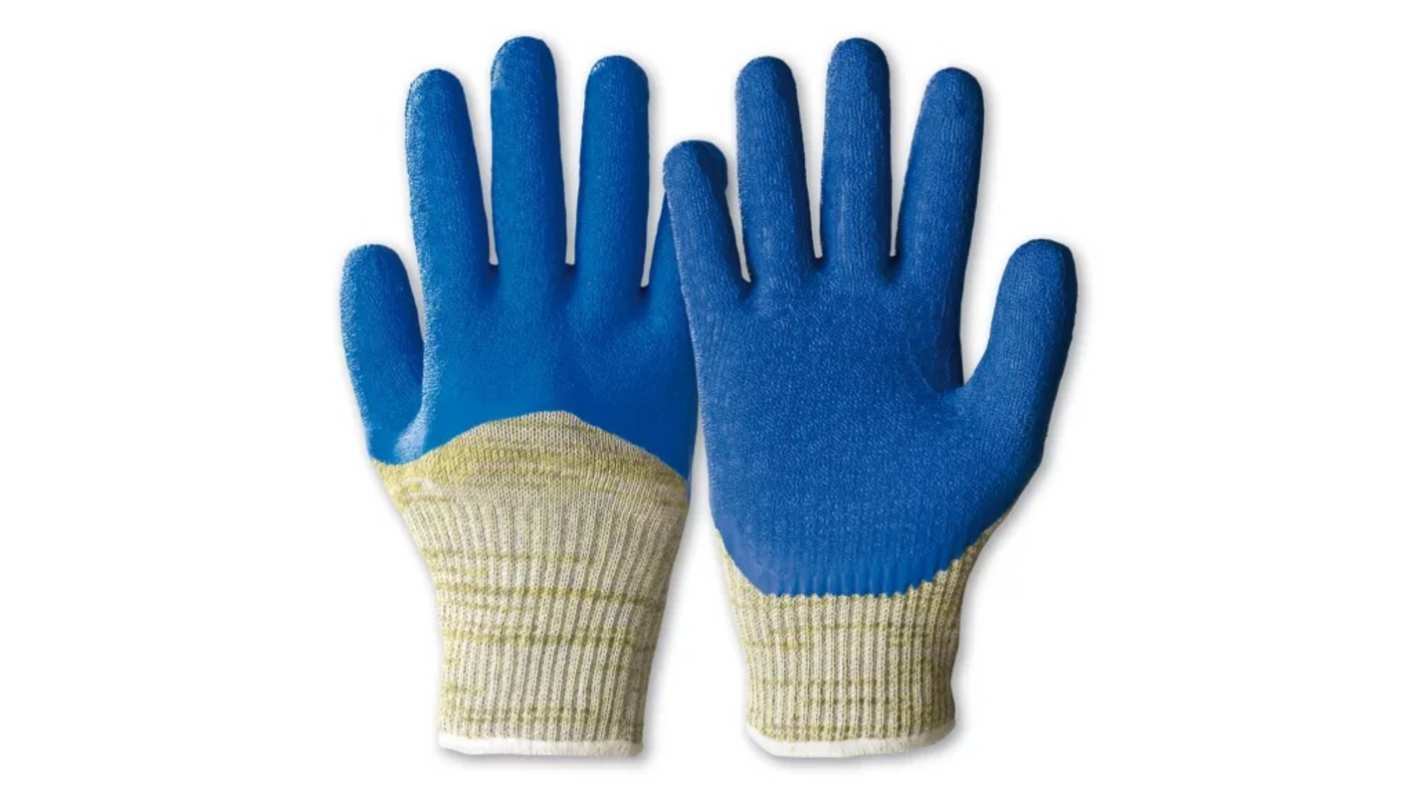 Honeywell Safety SivaCut Blue, Grey Natural Latex Cut Resistant Work Gloves, Size 8