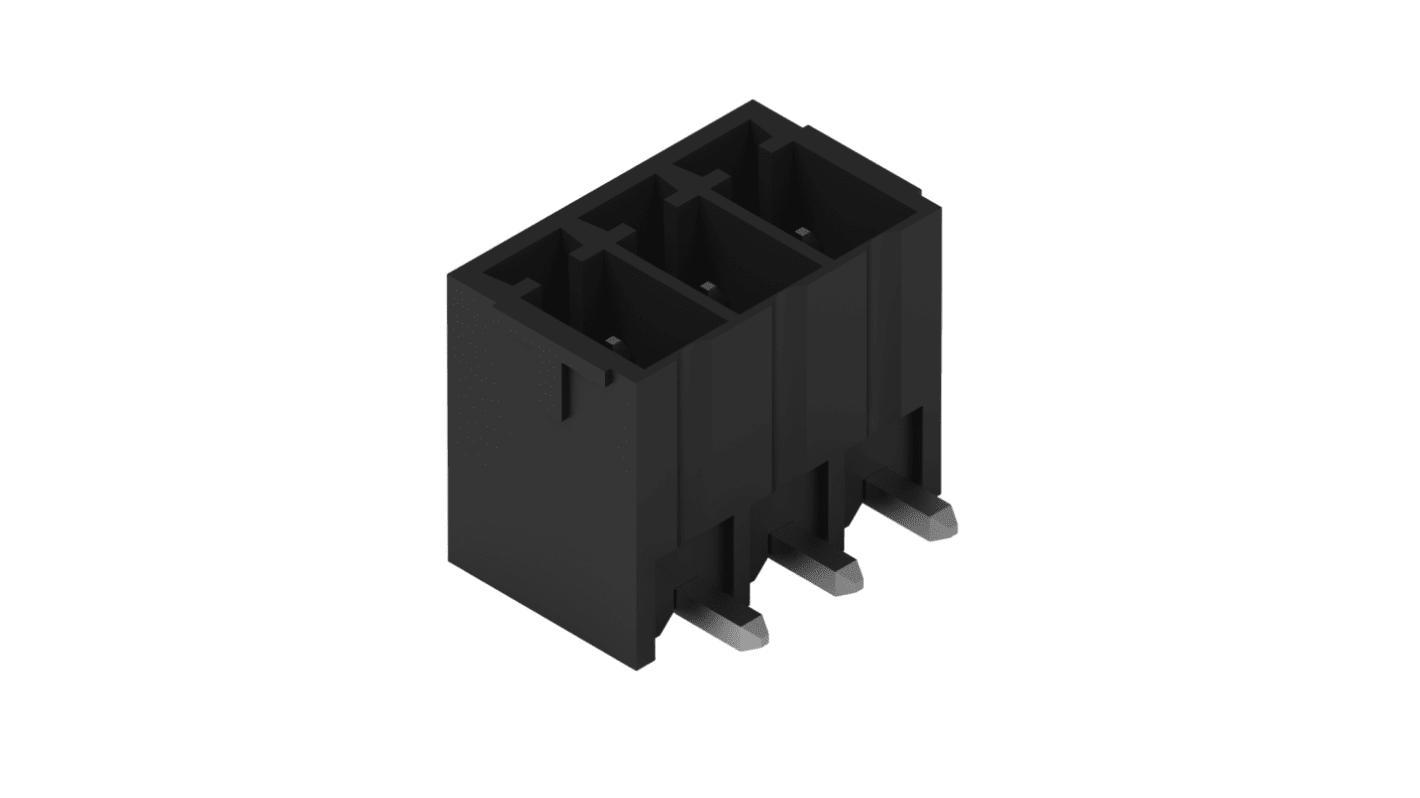 Wurth Elektronik WR-TBL Series PCB Header, 3-Contact, 3.5mm Pitch, Through Hole Mount, 1-Row, Pin Termination