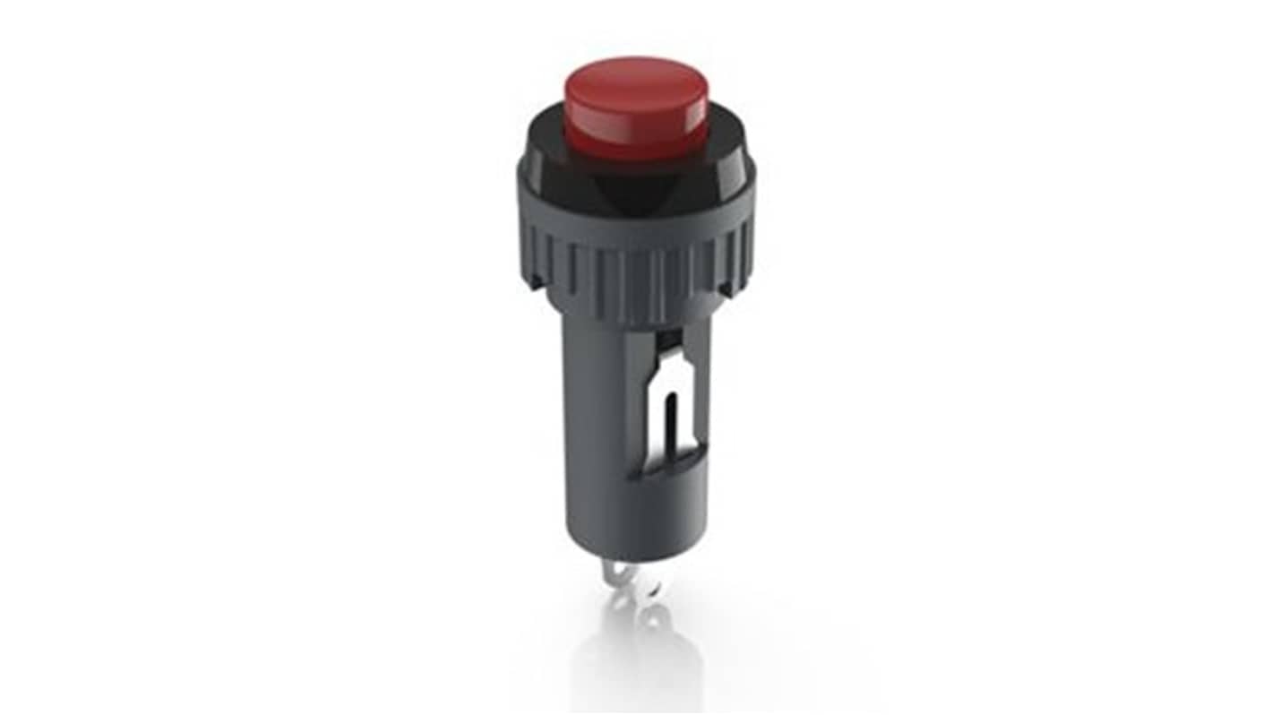 RAFI 1.10 Series Illuminated Push Button Switch, Momentary, Through Hole, 9.1mm Cutout, 1 NO, 24V, IP40