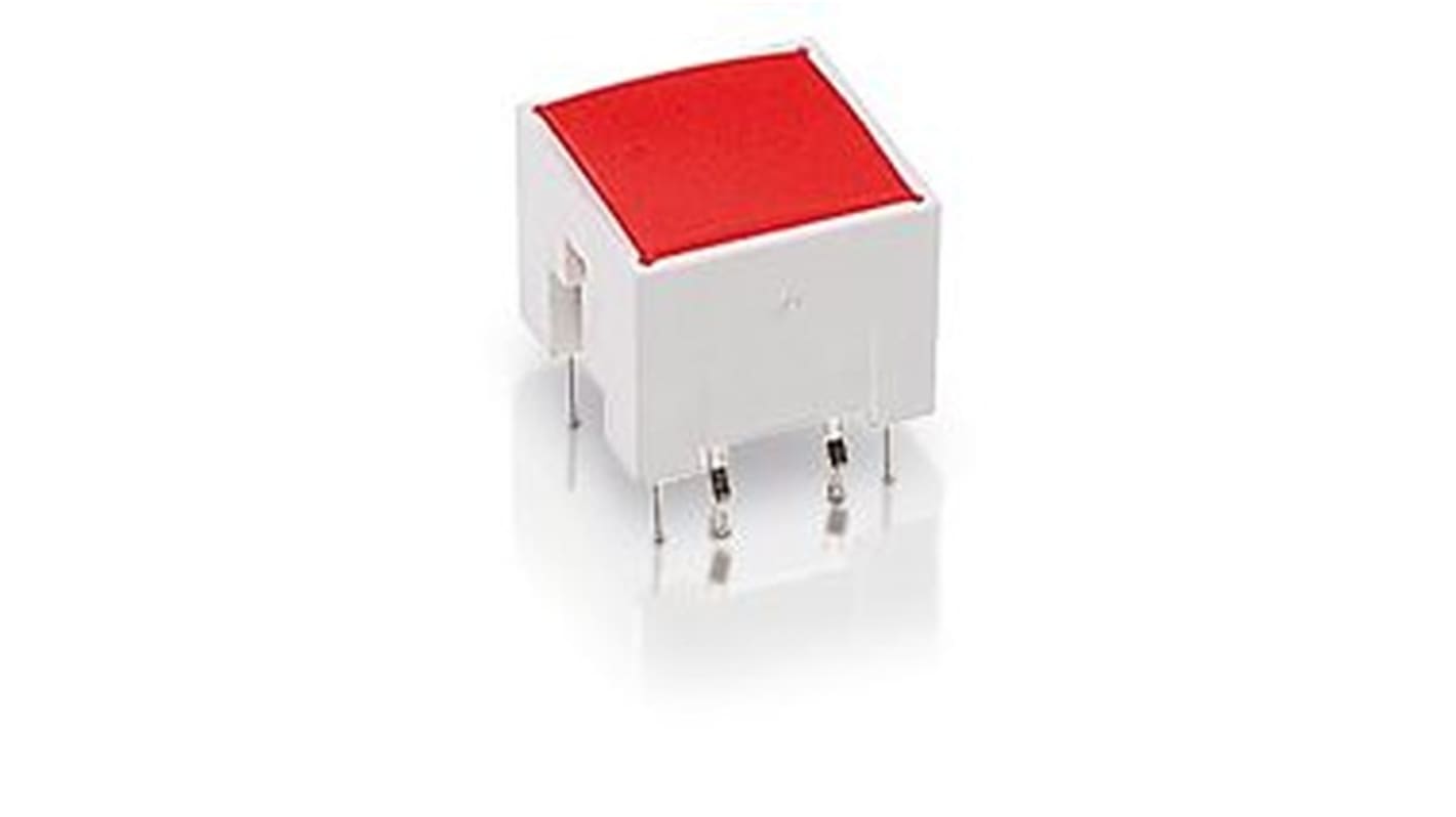RAFI Orange Tactile Switch, 1NO 100mA 11.35mm Panel Mount