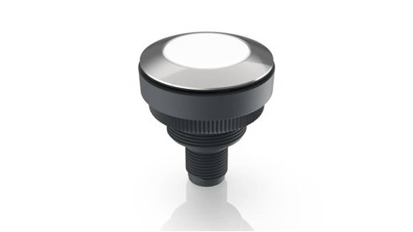 RAFI RAMO 30 T Series White Indicator, 20 → 28V dc, 30.3mm Mounting Hole Size, Threaded Ring Termination, IP66,