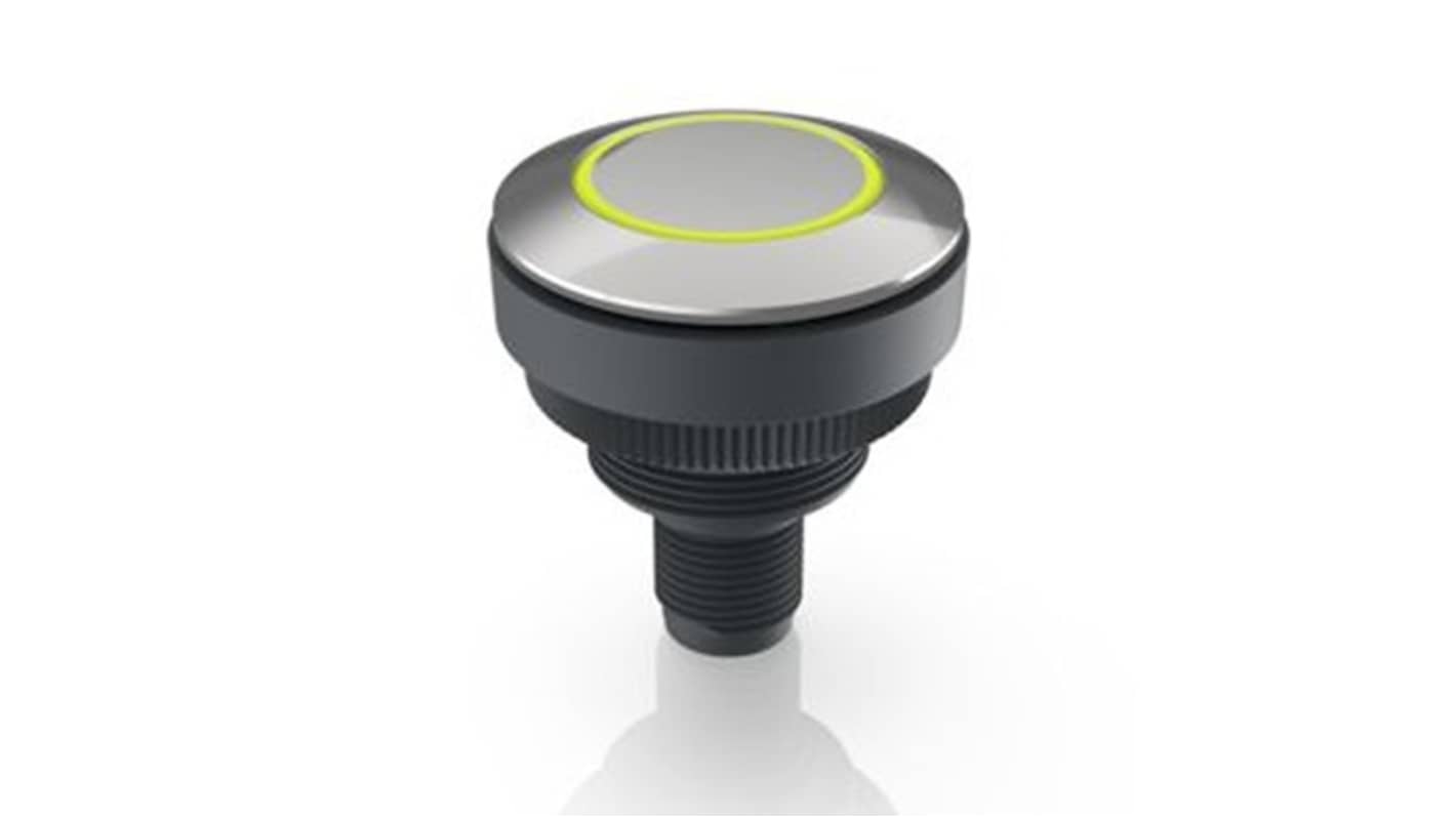 RAFI RAMO 30 T Series Yellow Indicator, 20 → 28V dc, 30.3mm Mounting Hole Size, Threaded Ring Termination, IP66,