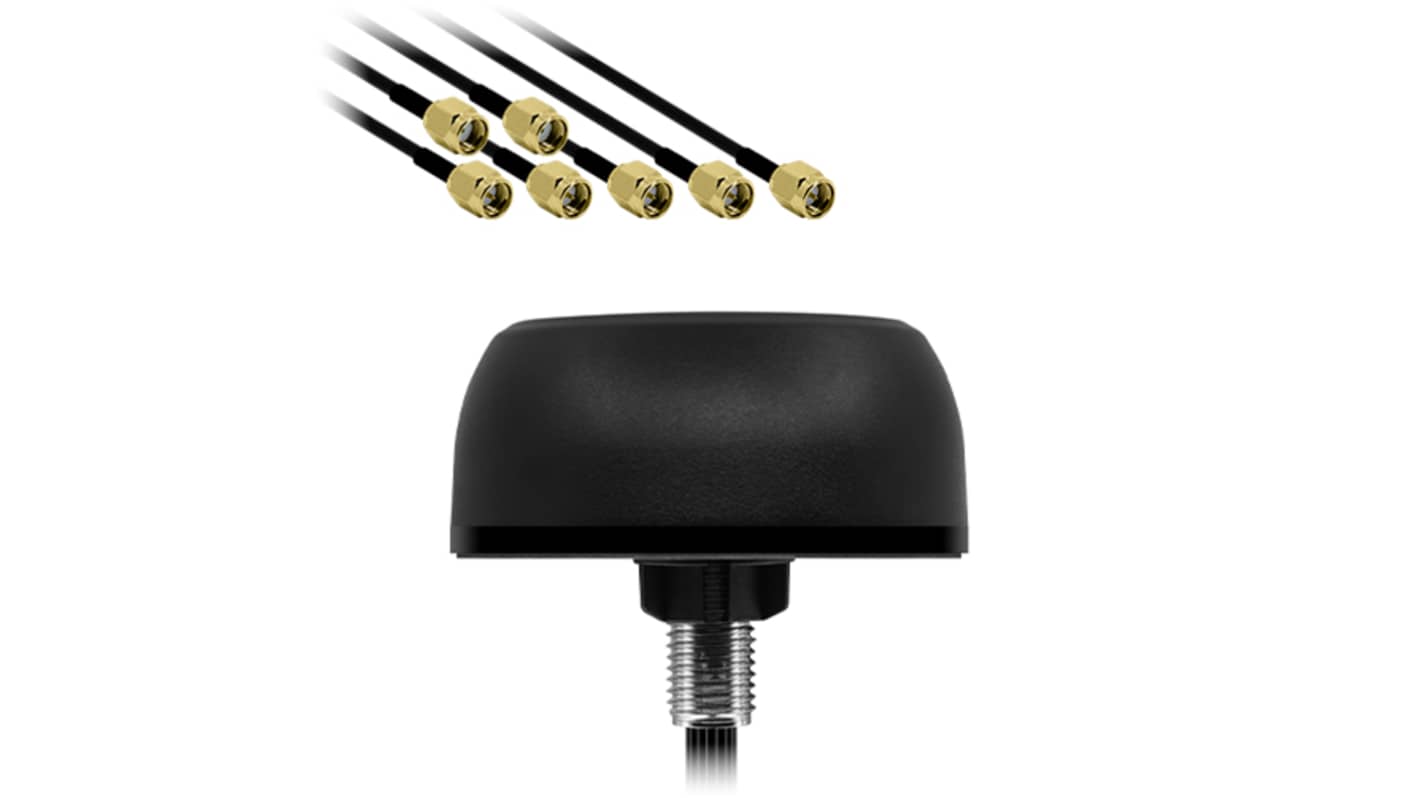 Siretta TANGO57/MIMO22/1M/SMAM/RP-SMAM Dome Omnidirectional GPS Antenna with SMA Male Connector, 2G, 3G, 4G, 5G