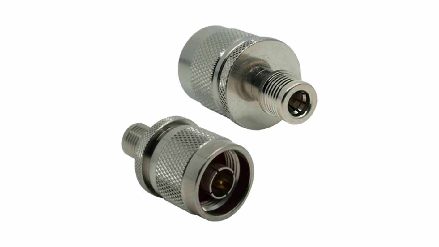 Siretta Straight Coaxial Adapter QMA Plug to N Plug Plug