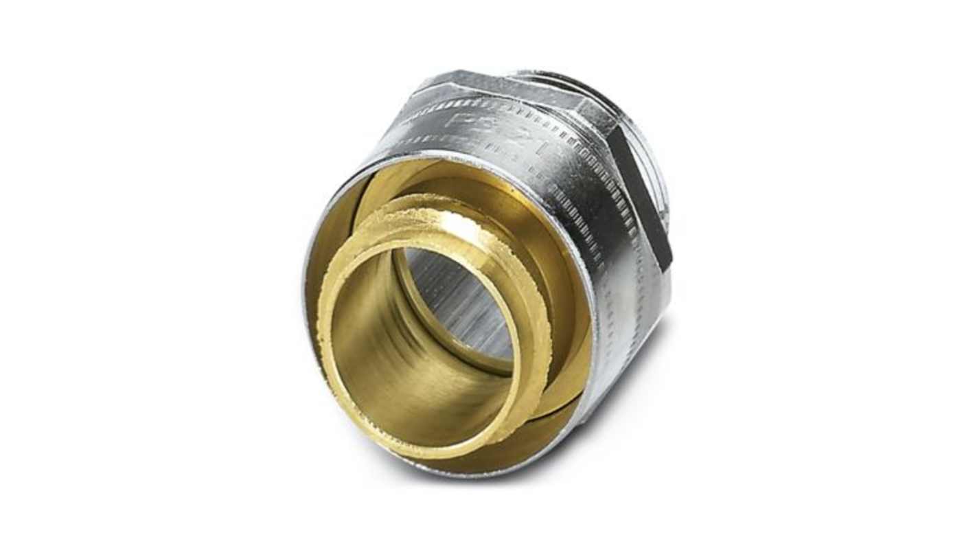 Phoenix Contact Brass Nickel Plated Brass Cable Gland, PG21 Thread, 23mm max., IP40