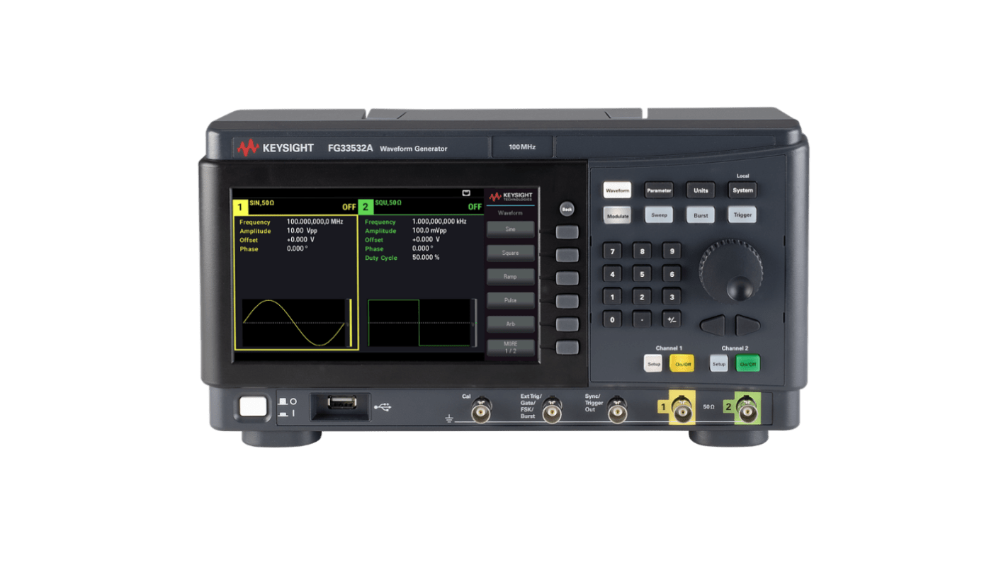 Keysight Technologies FG33532A Arbitrary Waveform Generator, 100MHz Max, 2-Channel