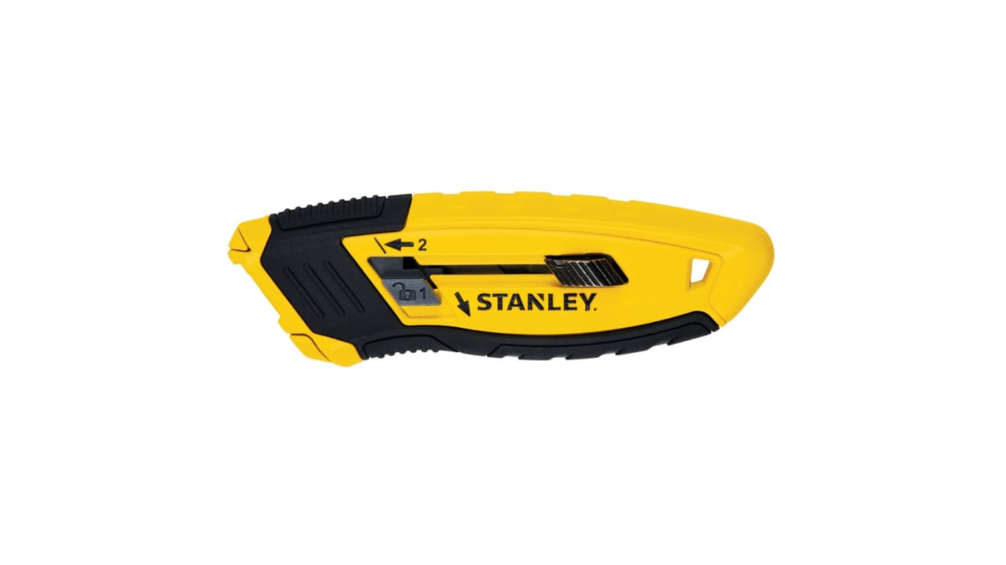 Stanley Safety Knife with Knife Blade, Retractable, 135mm Blade Length