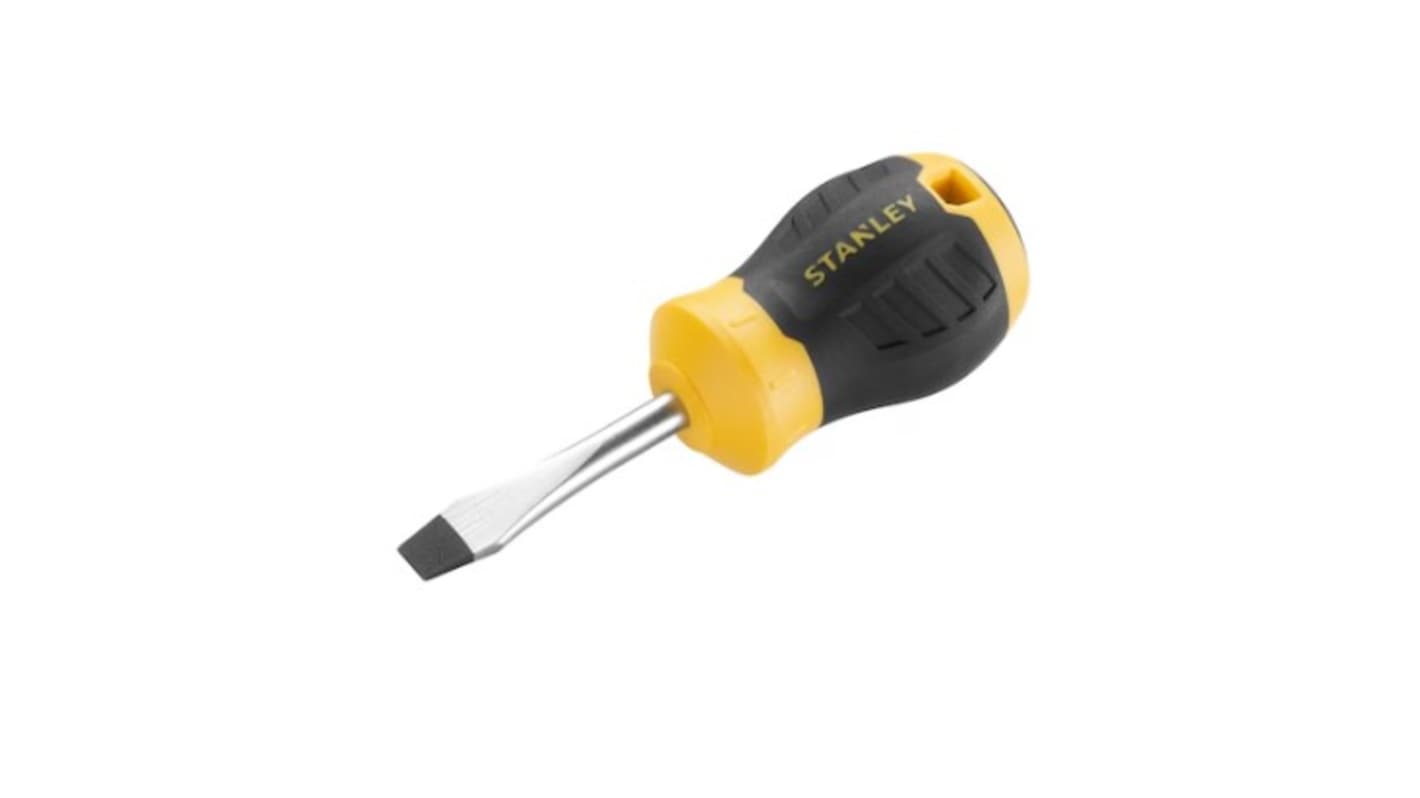 Stanley Flared Insulated Screwdriver, 6.5 mm Tip, 45 mm Blade, 173 mm Overall