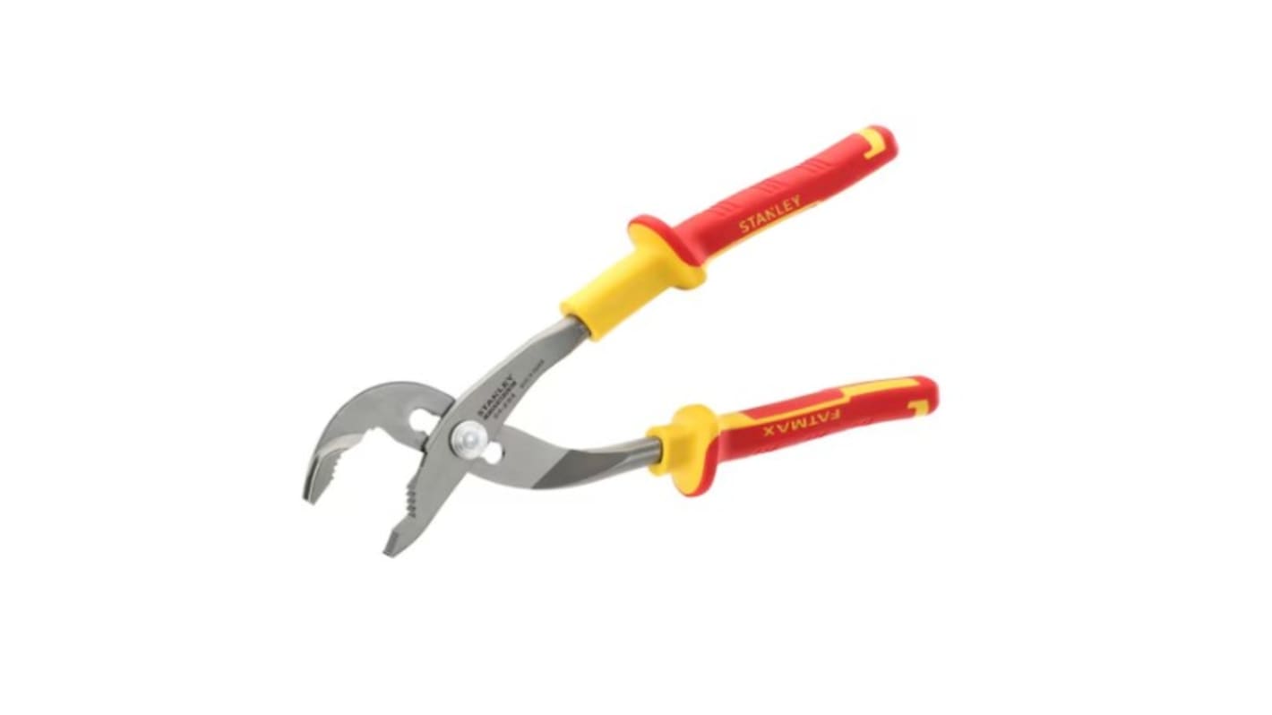 DeWALT 0-84-294 4-Piece Pliers, 250 mm Overall, Bent, Flat Tip, VDE/1000V, 10in Jaw