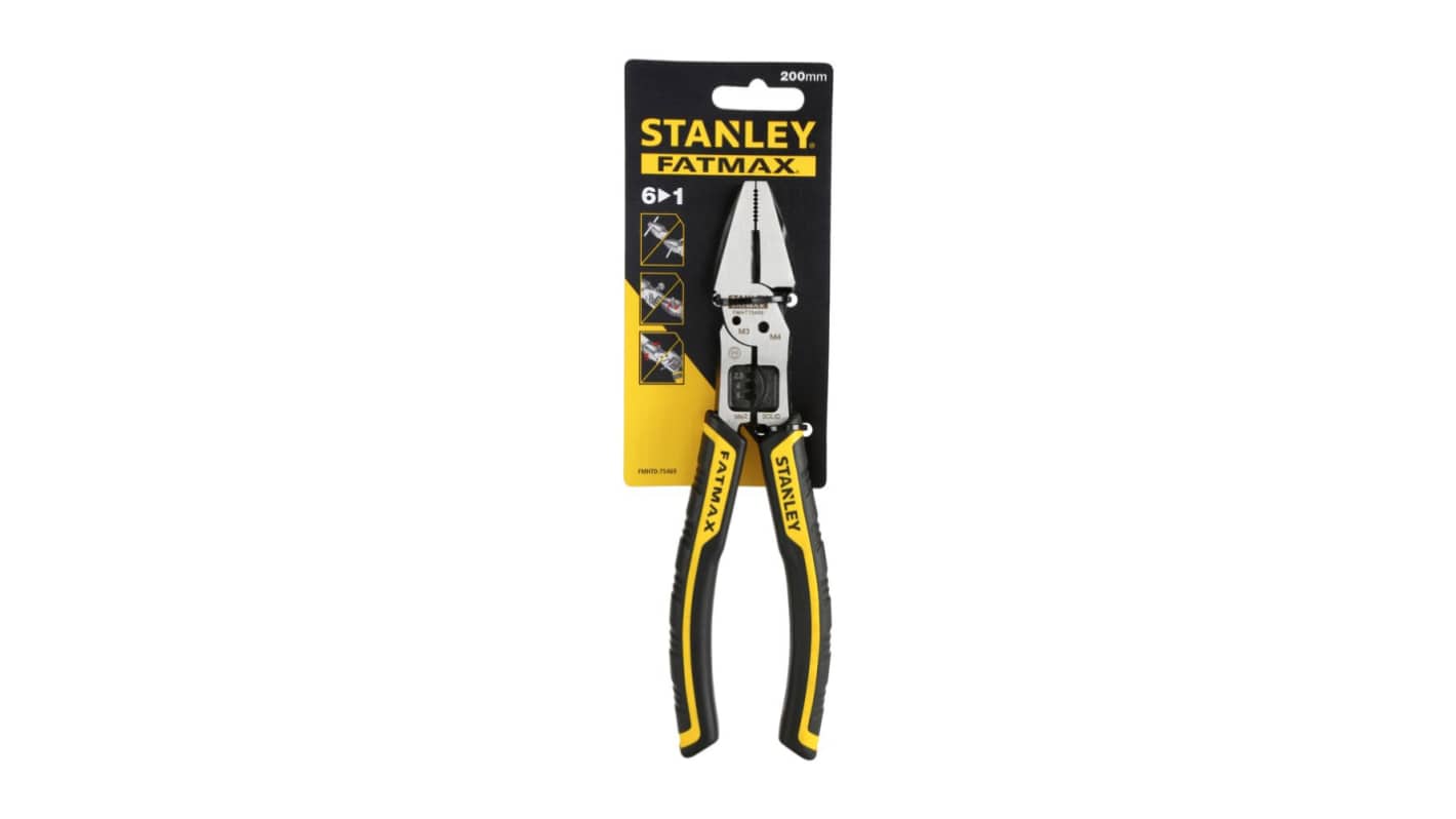 Stanley FMHT0-75469 6-Piece Pliers, 310 mm Overall, Flat Tip, 6in Jaw