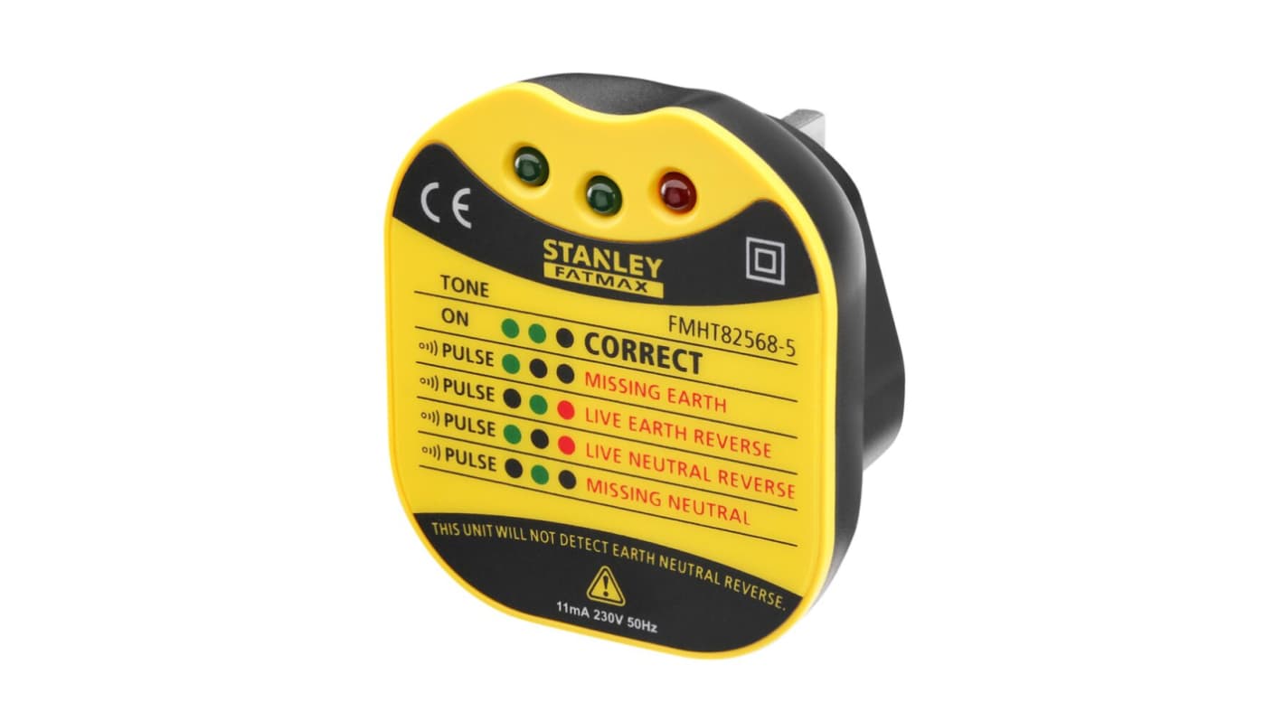 DeWALT, Model FMHT82568-5 Socket Tester 11mA 230V CAT ll 230V