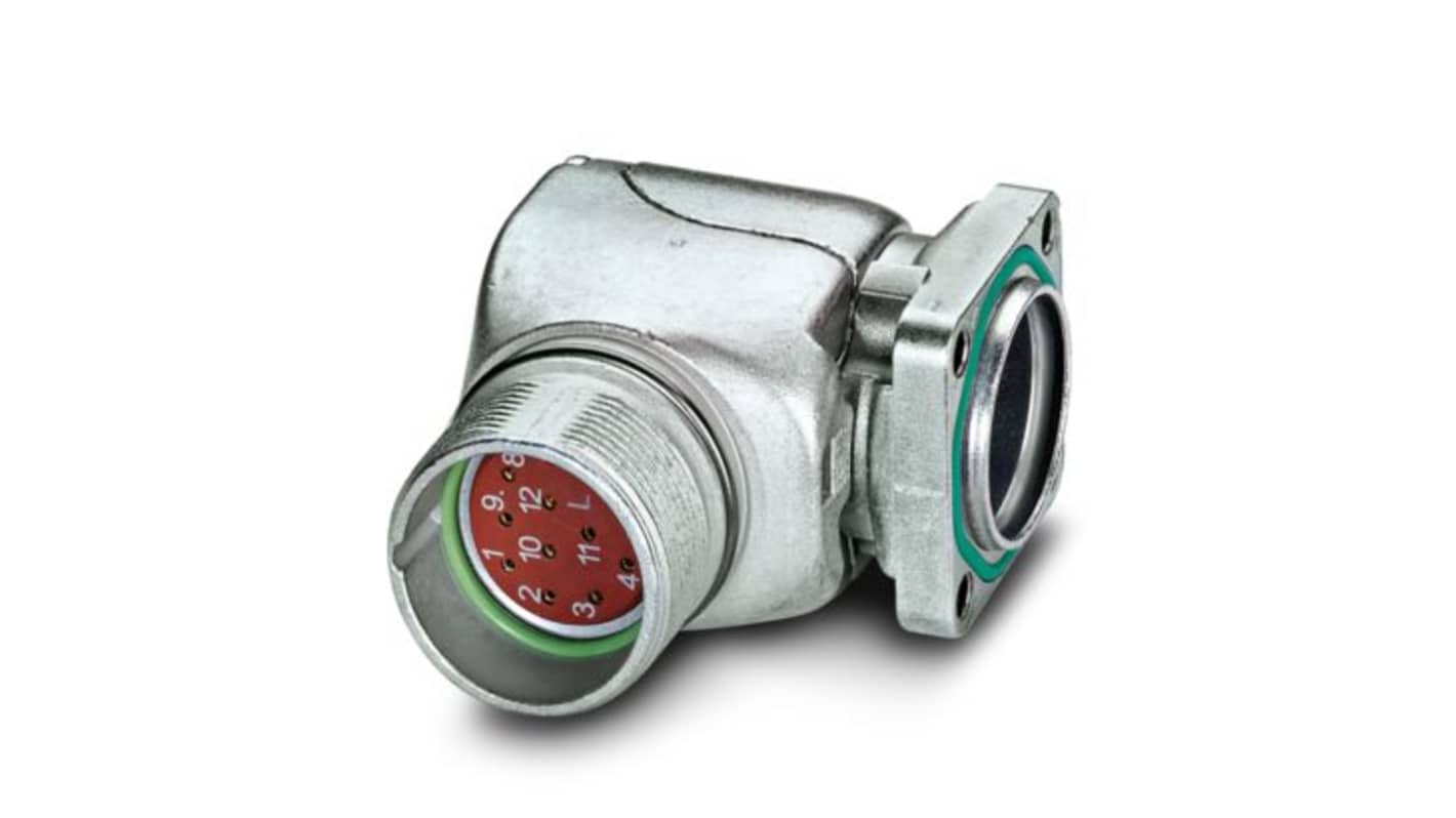 Phoenix Contact Circular Connector, 12 Contacts, Front Mount, M23 Connector, Plug, Male, IP67, RF Series
