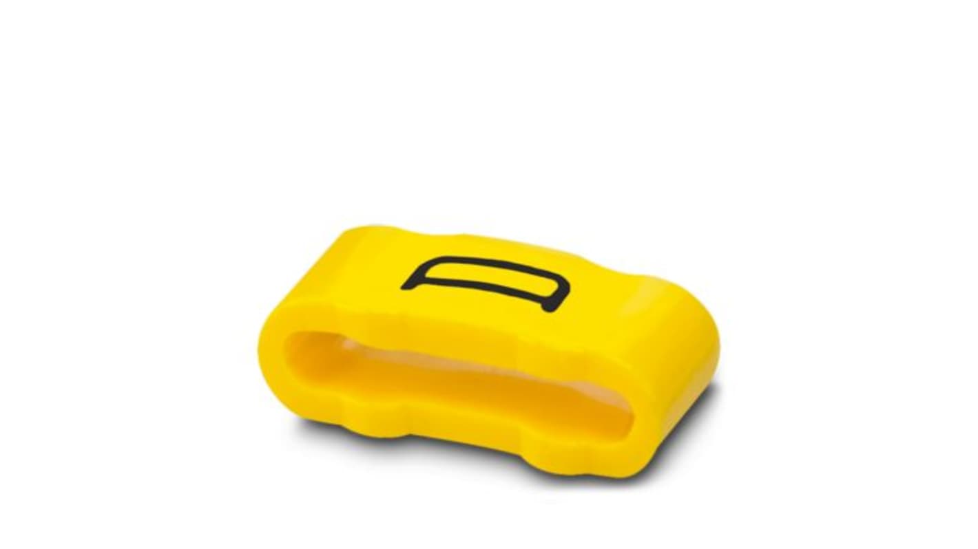 Phoenix Contact SD-WMTBS Slide On Cable Marker, Yellow, Pre-printed "Letters", 10 → 136mm Cable, for Conductor