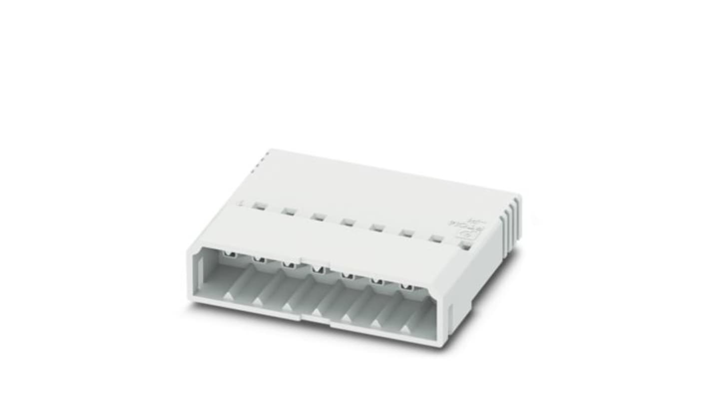 Phoenix Contact, 2.5mm Pitch, 5/..-PI, 5/..-PL, PTCM 0, 8 Way, , Pluggable Terminal Block, Plug, PCB Mount, Crimp
