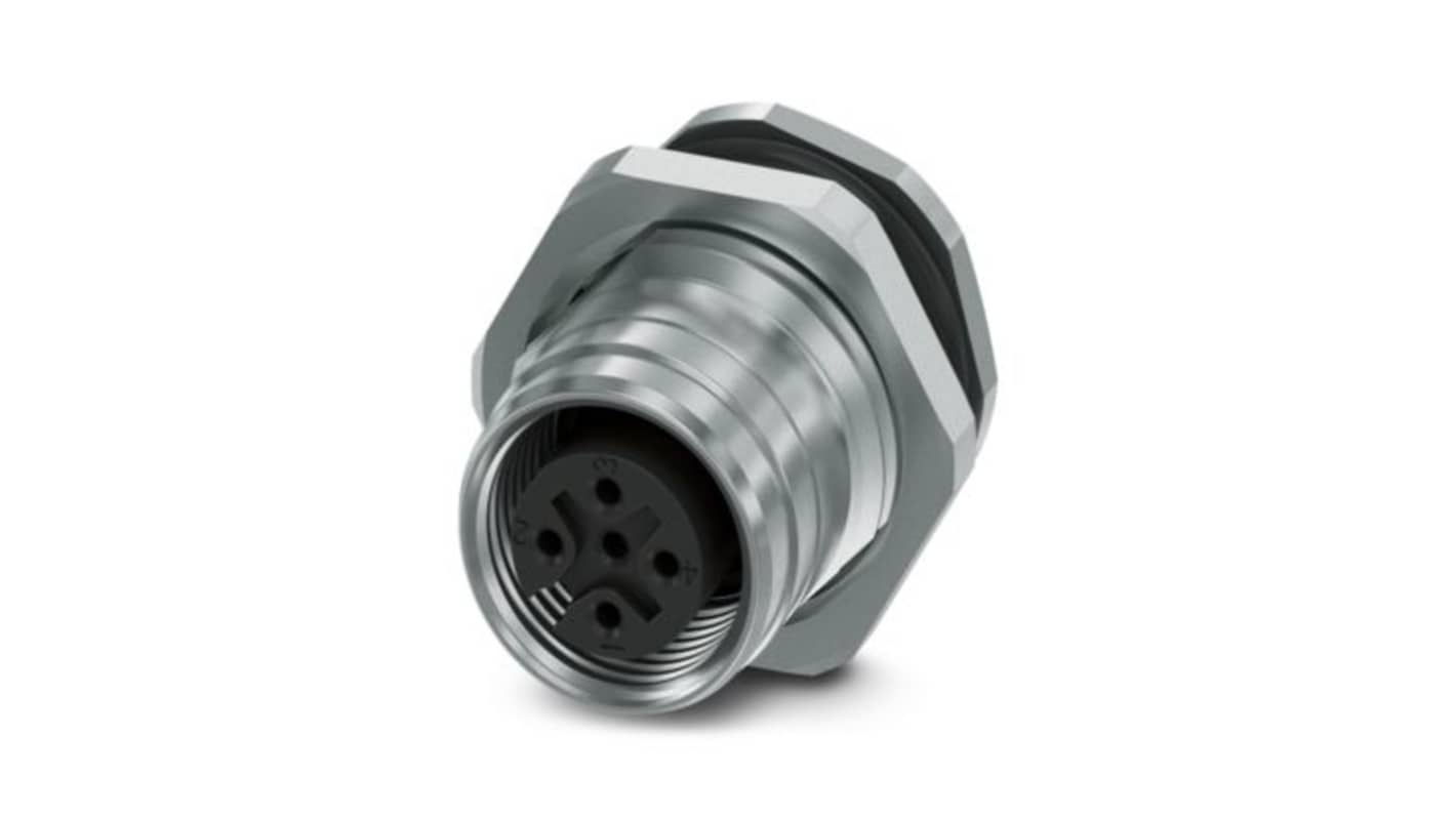 Phoenix Contact Circular Connector, 5 Contacts, Plug-In, M12 Connector, Socket, Female, IP65, IP67, SACC Series