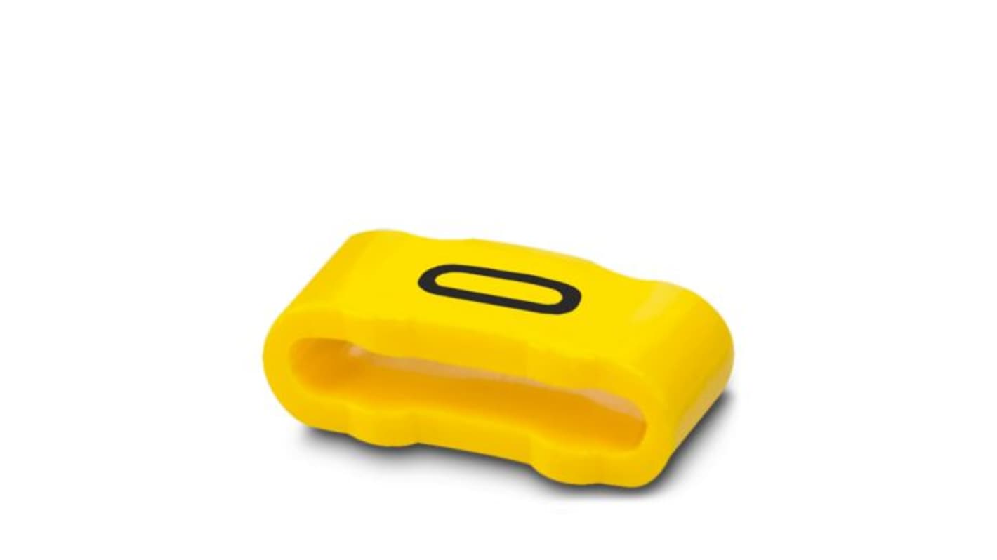 Phoenix Contact SD-WMTBS Slide On Cable Marker, Yellow, Pre-printed "Letters", 10 → 136mm Cable, for Conductor