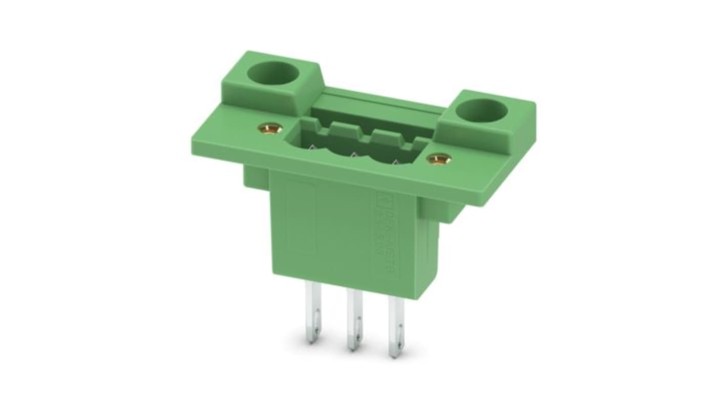 Phoenix Contact, 5.08mm Pitch, 5/..-GF, DFK-MSTB 2, 3 Way, , Pluggable Terminal Block, Feed Through Header, Threaded