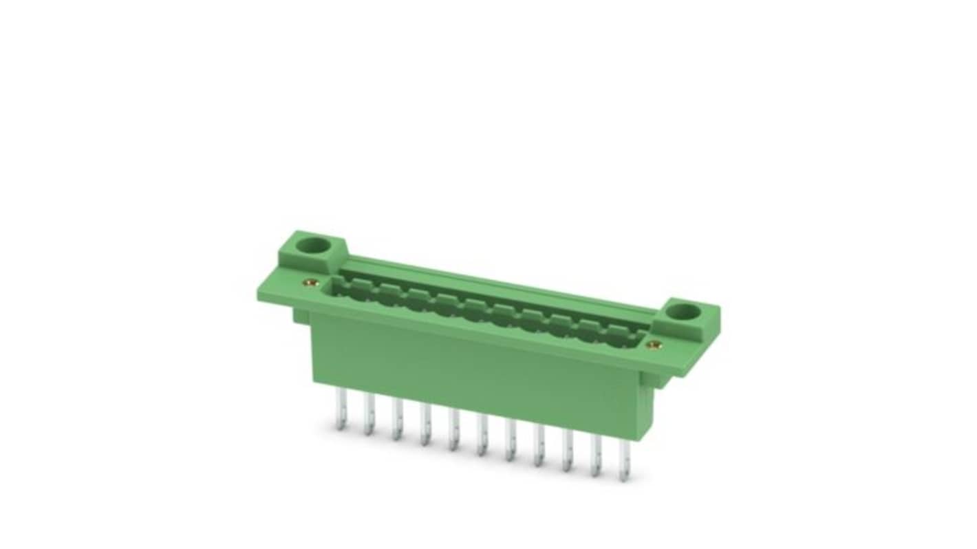 Phoenix Contact, 5.08mm Pitch, DFK-MSTB, 11 Way, , Pluggable Terminal Block, Feed Through Header, Threaded Mount,