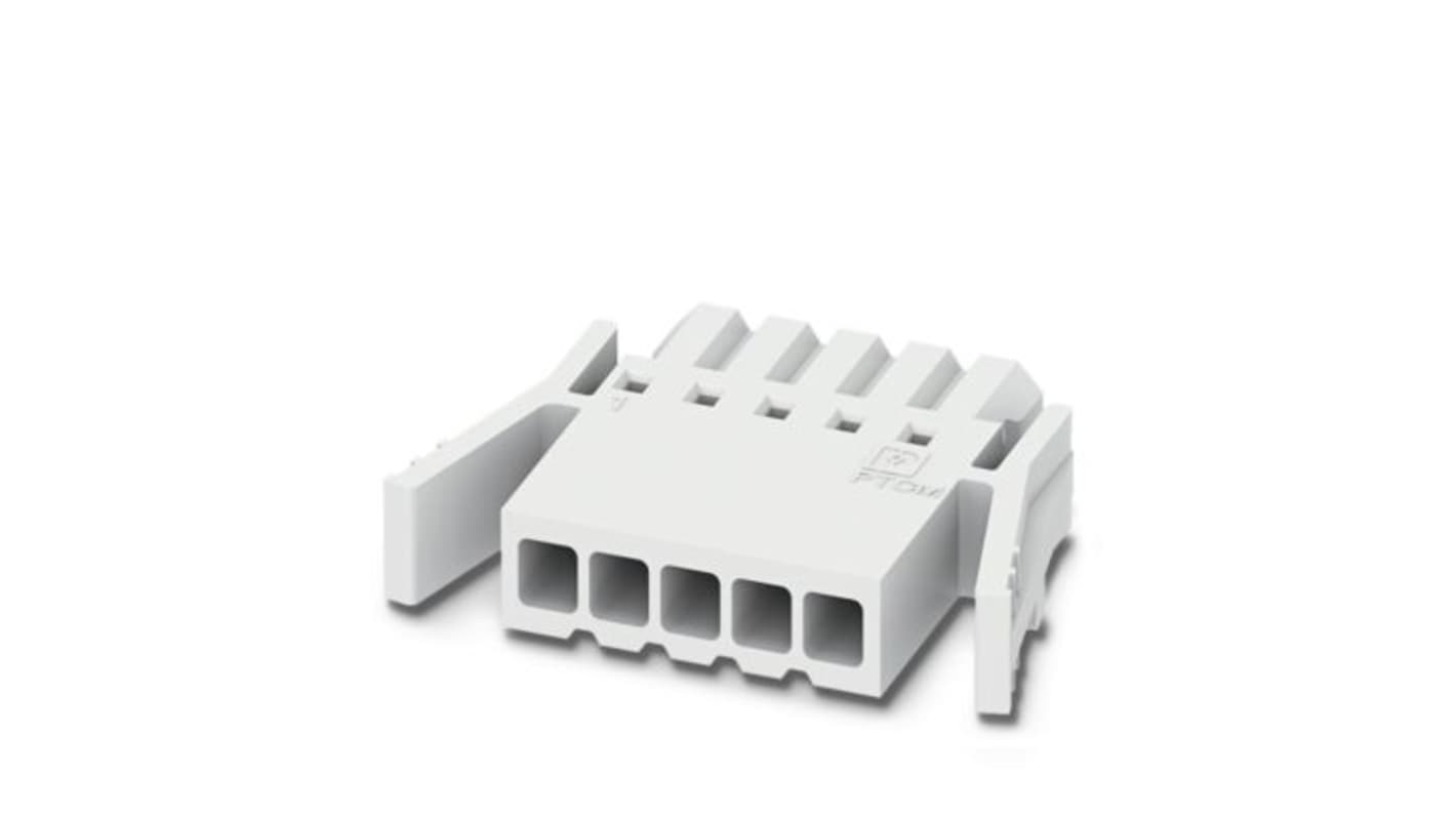 Phoenix Contact, 2.5mm Pitch, 5/..-PL, PTCM 0, 7 Way, , Pluggable Terminal Block, Plug, Latching, Crimp Termination,